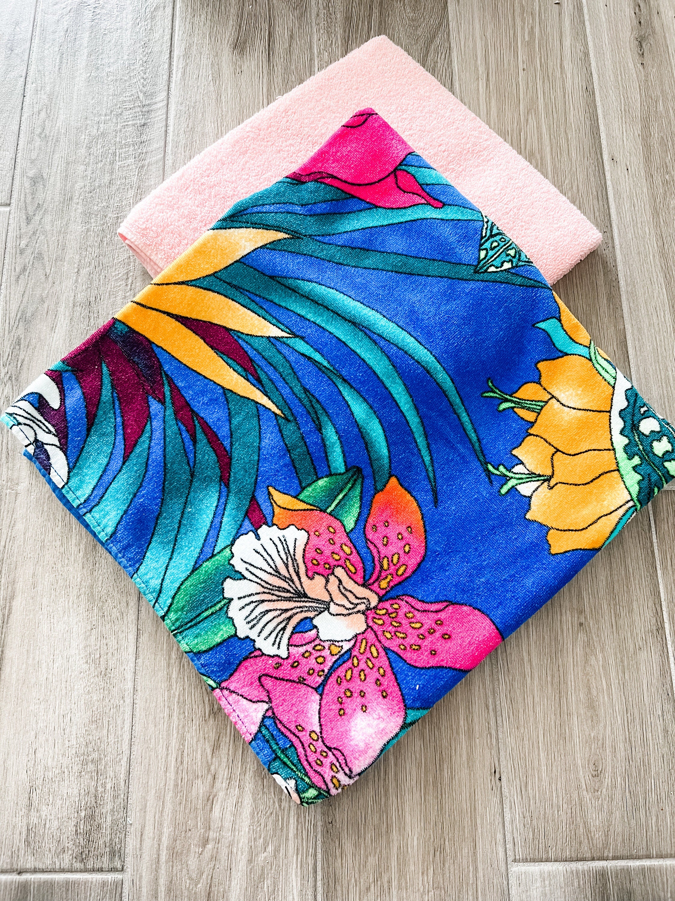 Floral Color Towel Pants