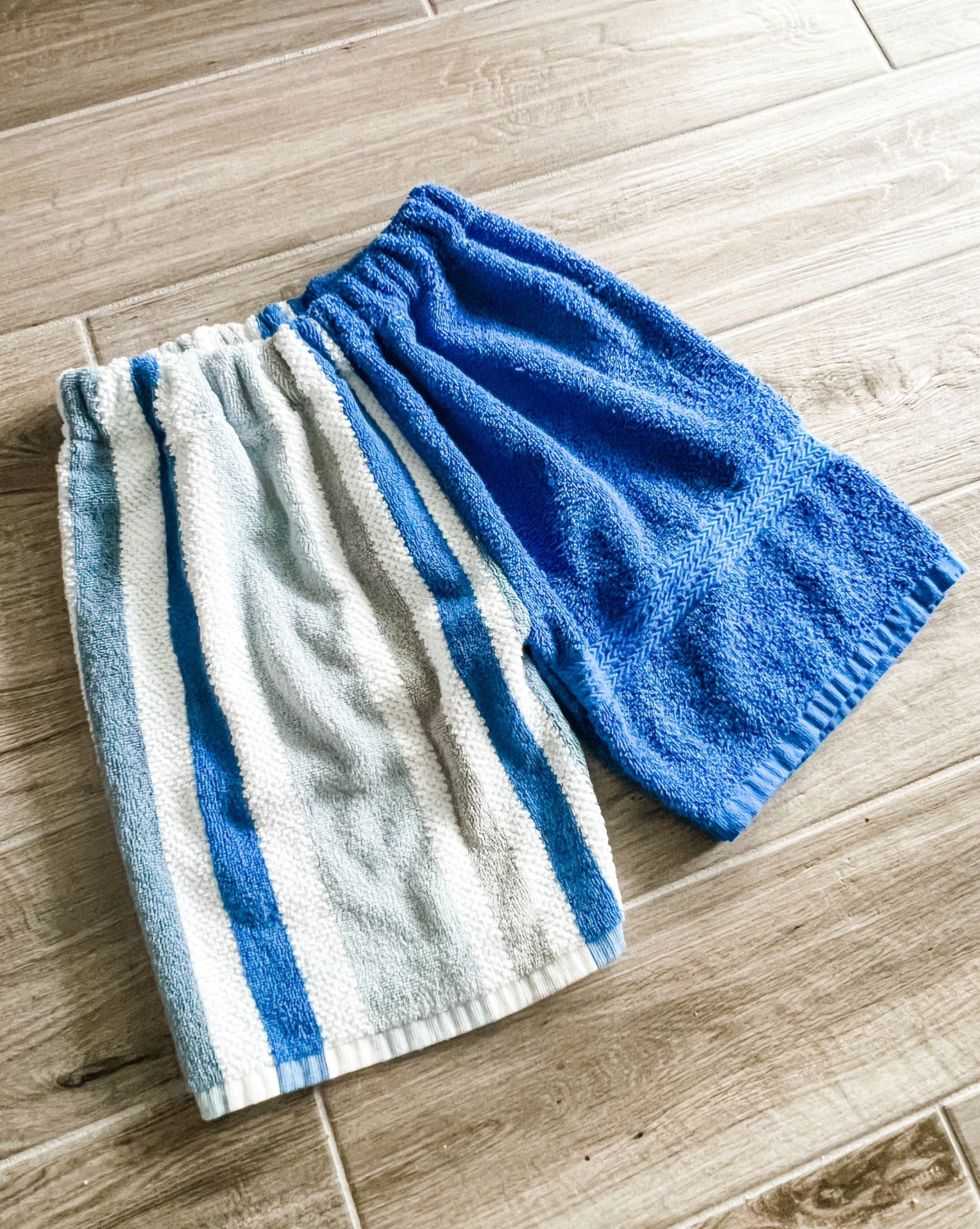 Blue Stripes Towel Pants