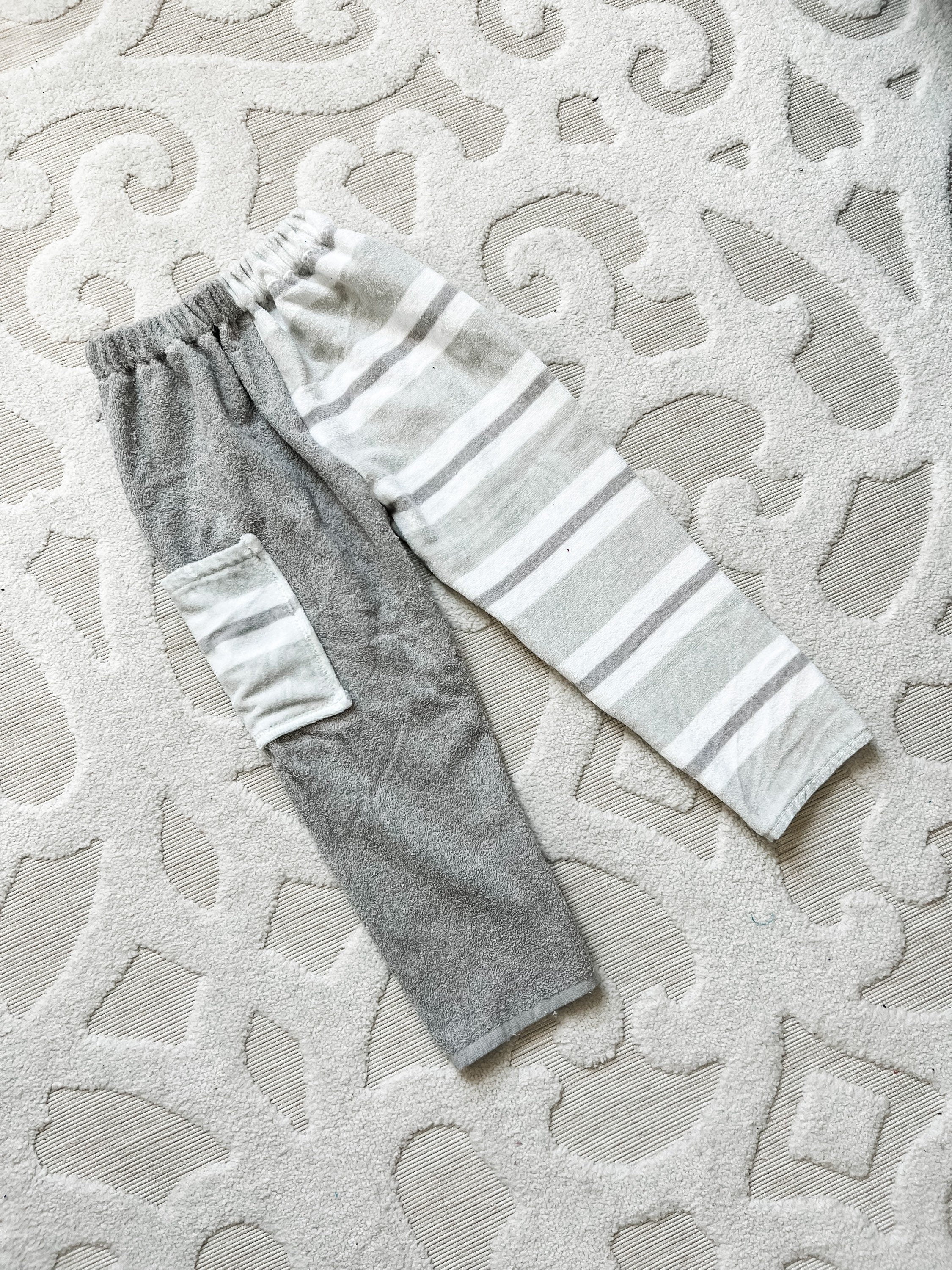 Grey Lines Towel Pants