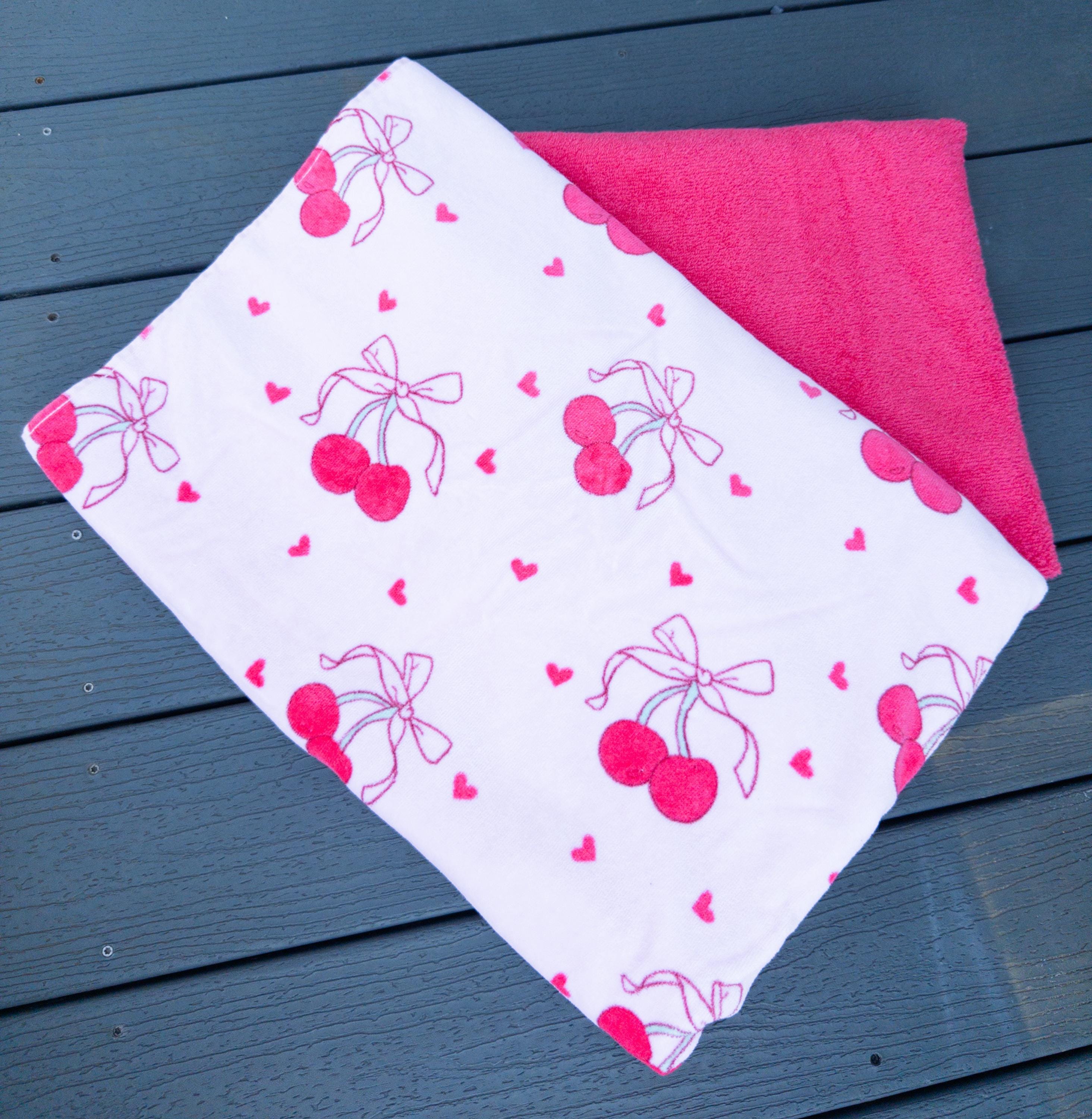 Cherry Bows Towel Pants