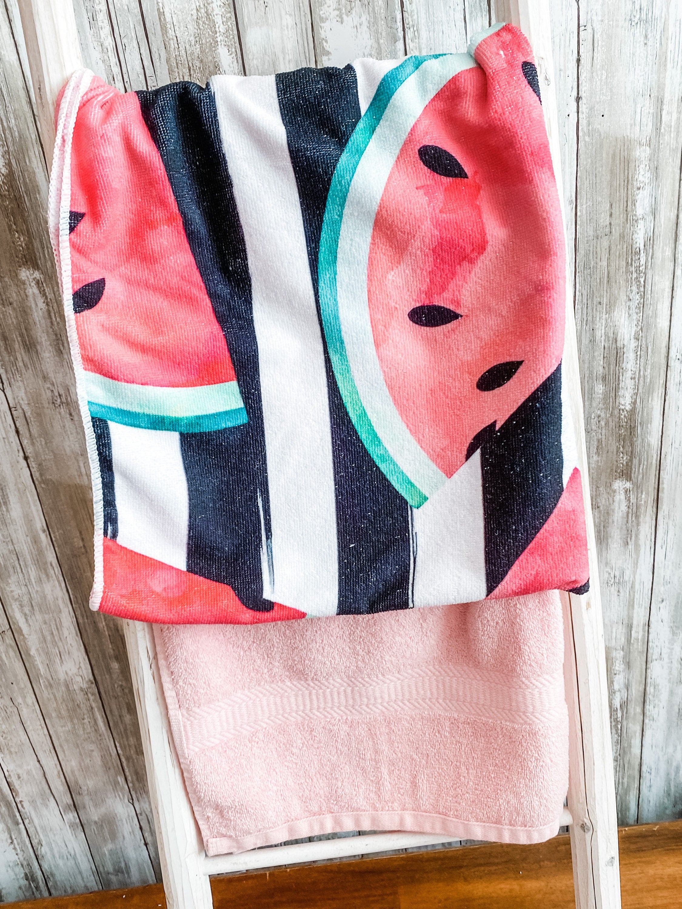 Watermelon Stripes Microfiber Towel Pants