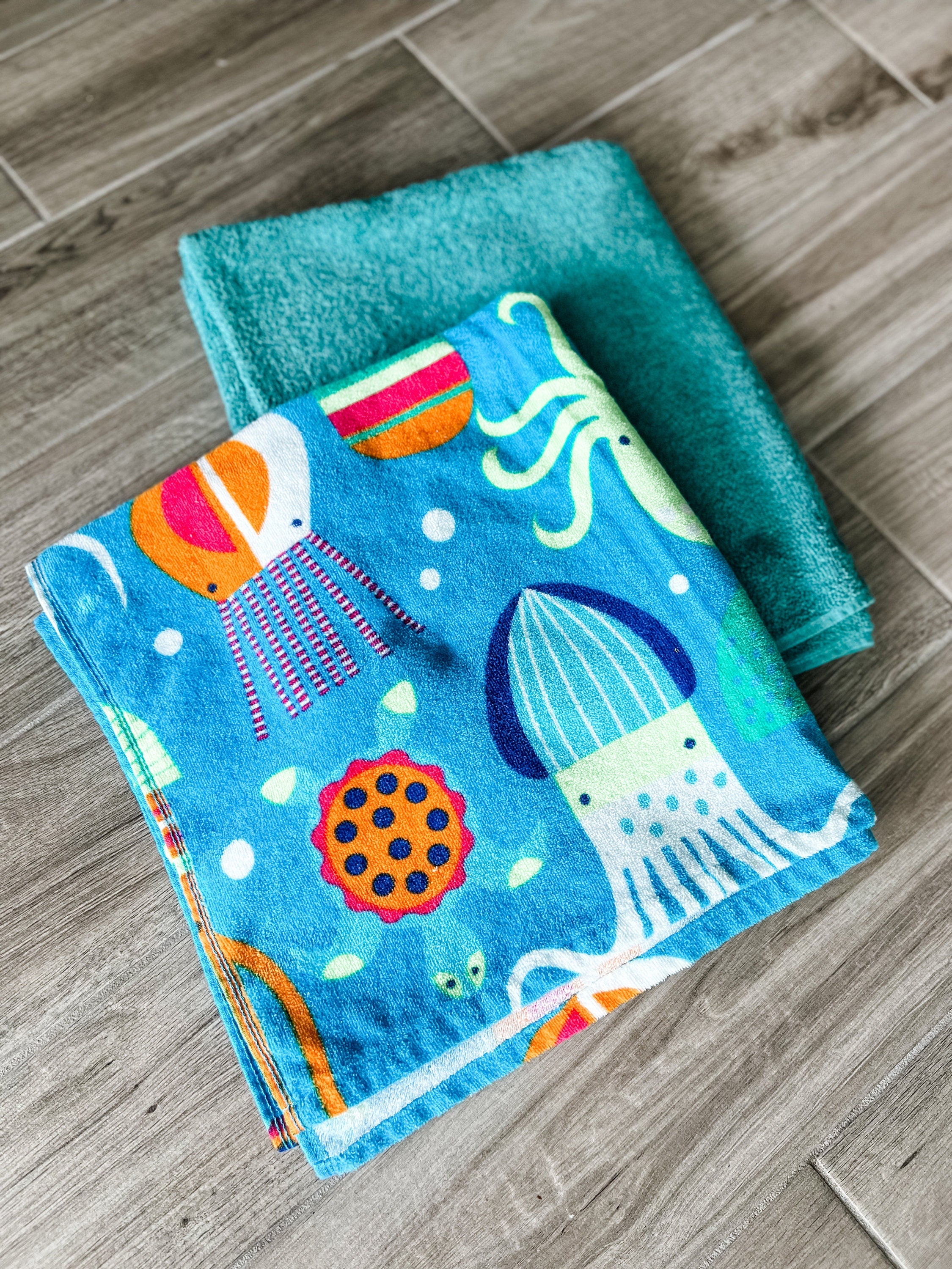 Little Sea Squid Towel Pants