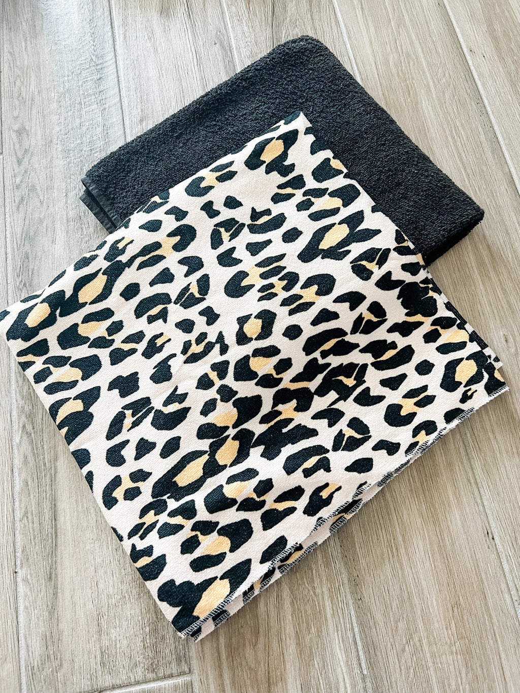 Leopard Microfiber Towel Pants