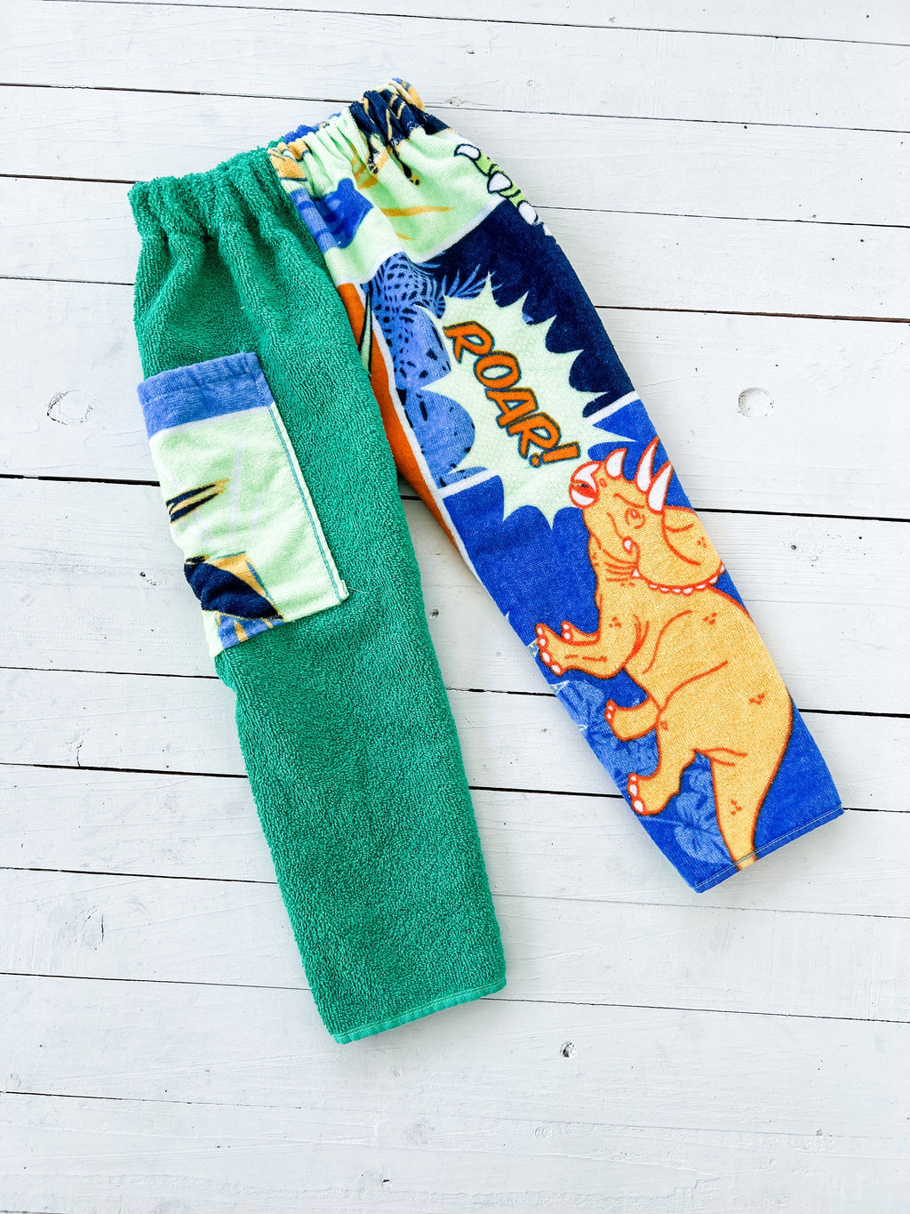 Comic Dino Towel Pants