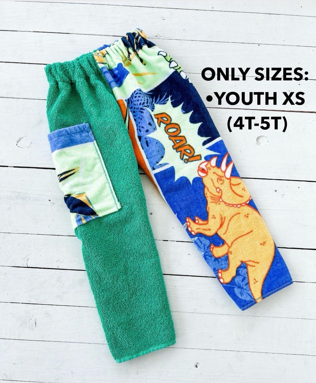 Comic Dino Towel Pants