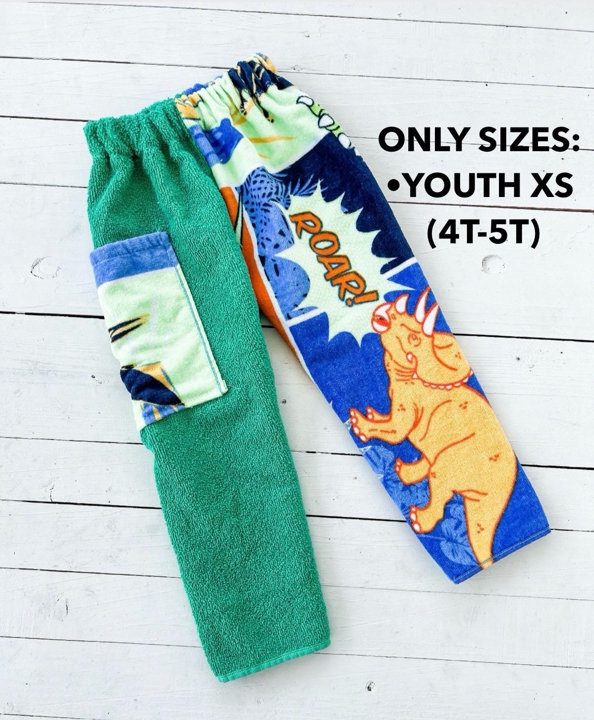 Comic Dino Towel Pants