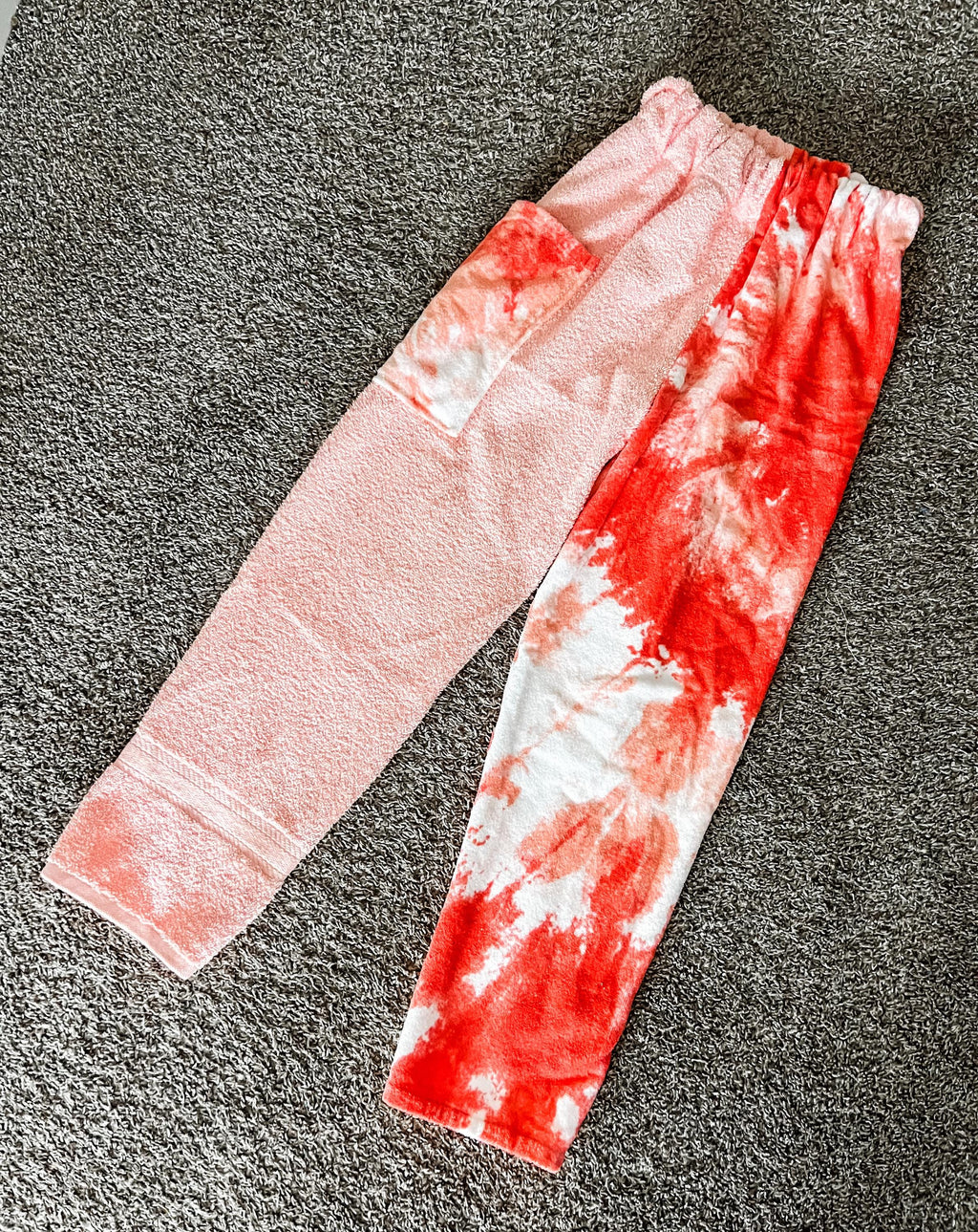 Pink Tiedye Towel Pants