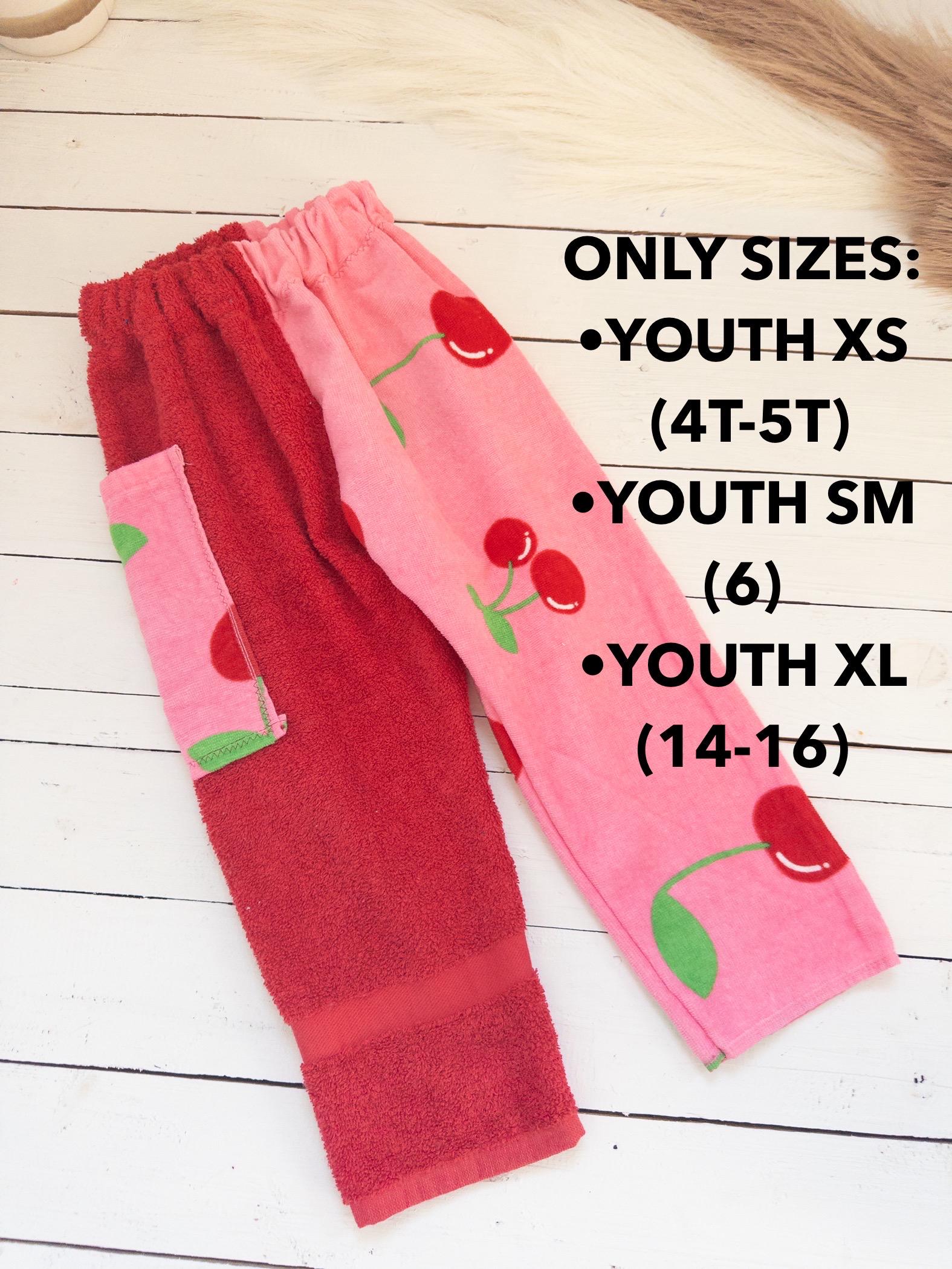 Pink Cherry Towel Pants