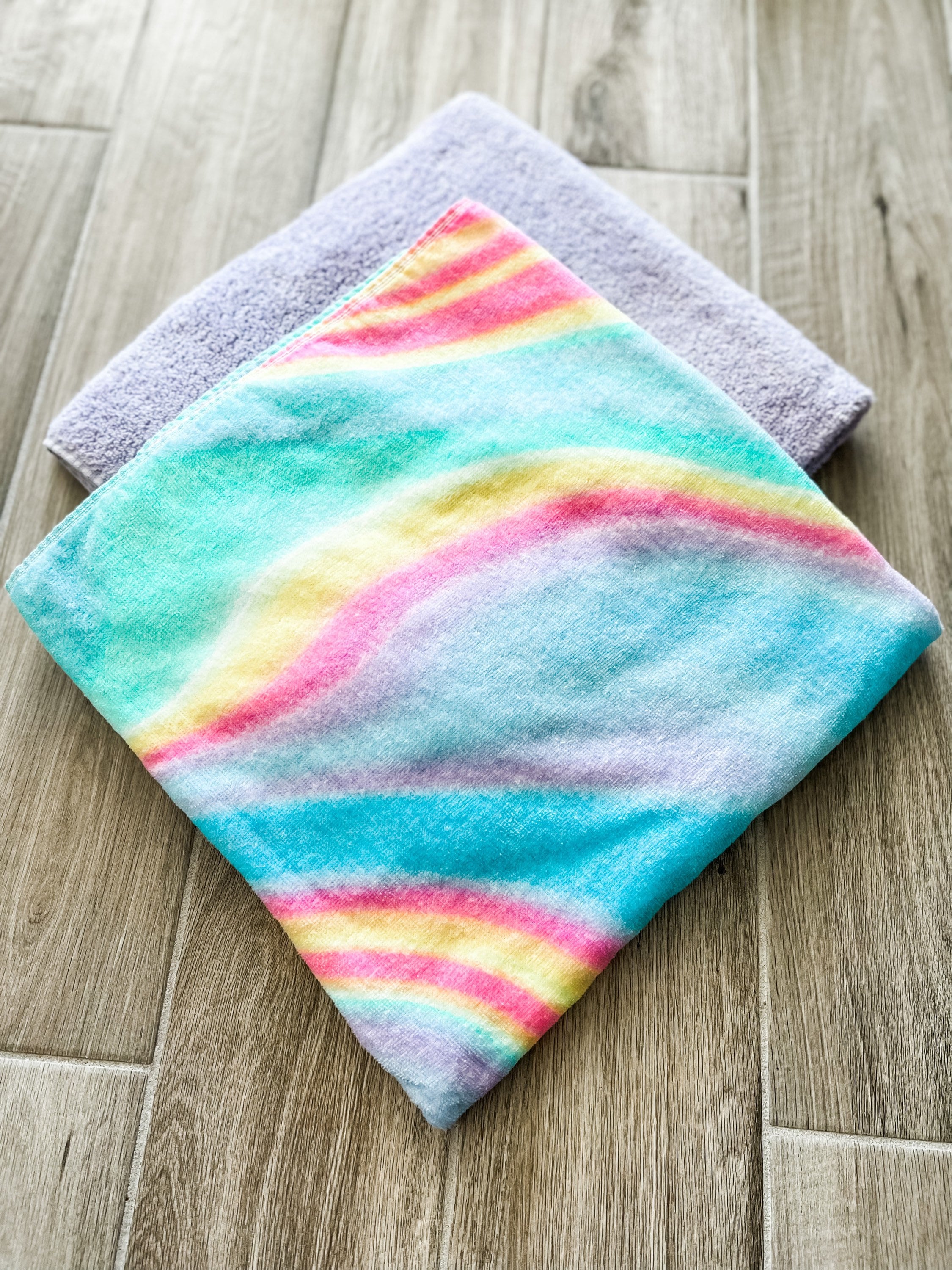 Wavy Rainbow Towel Pants