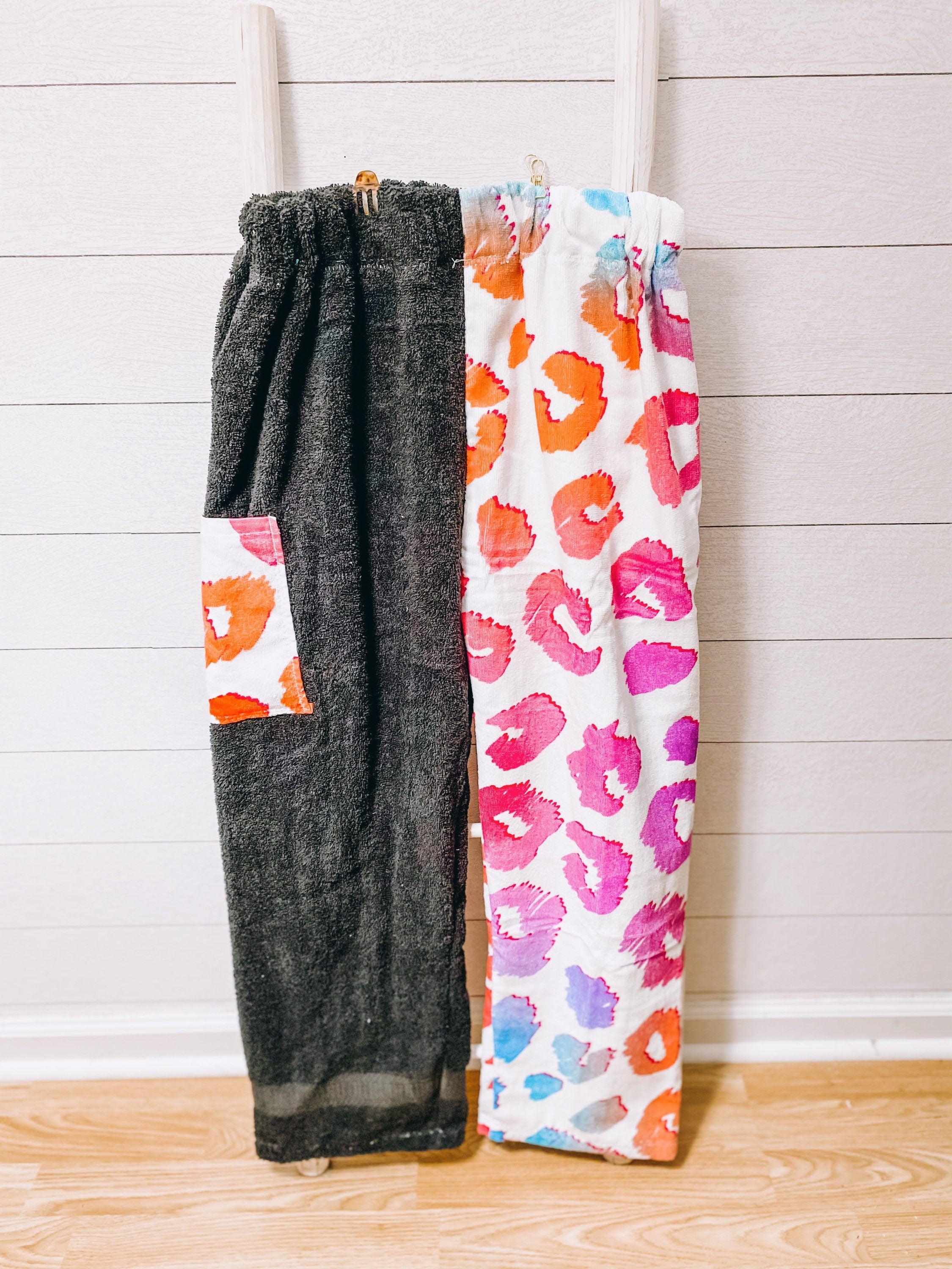 Ombré Leopard Towel Pants