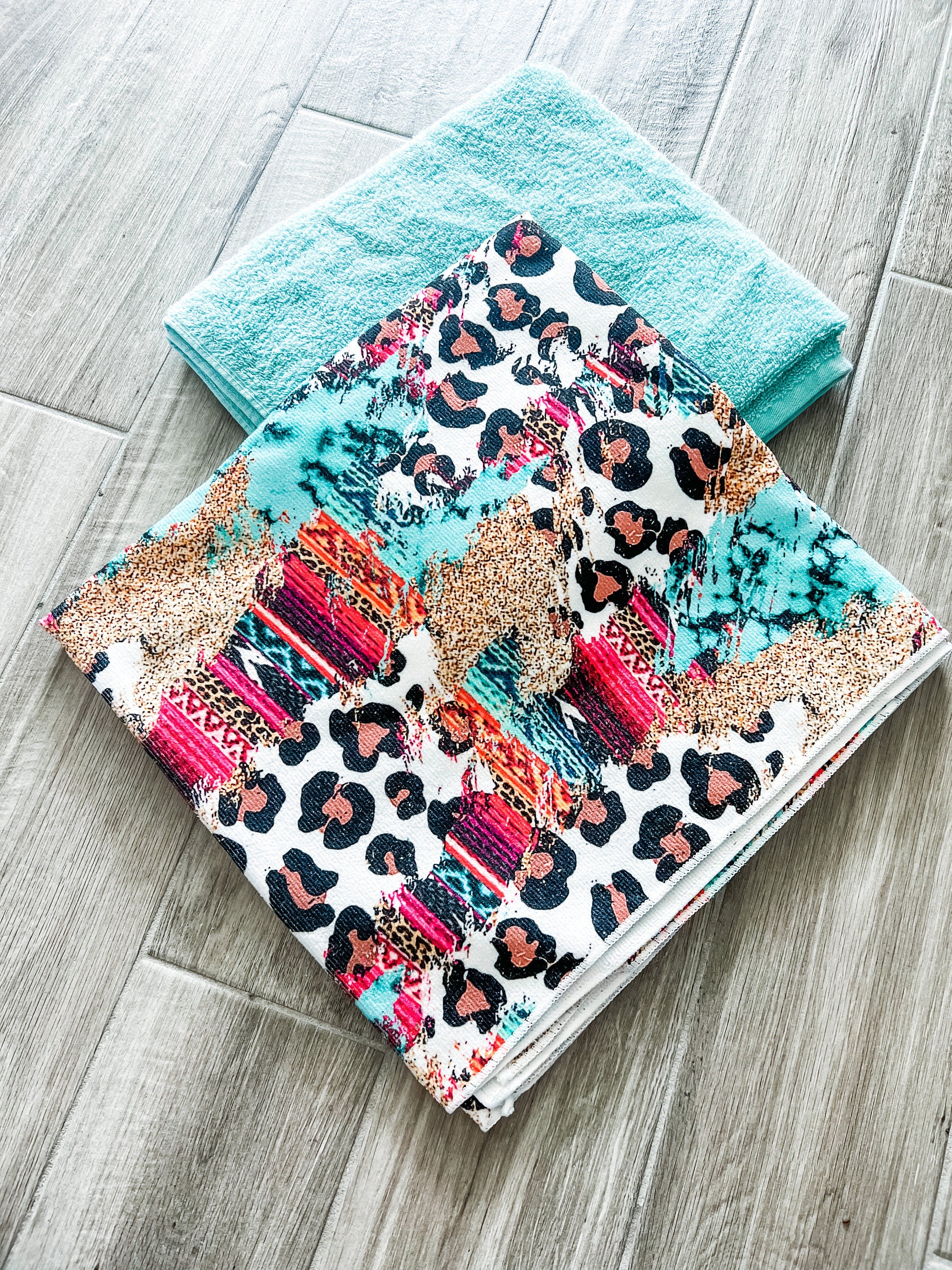 Leopard Eclectic Microfiber Towel Pants
