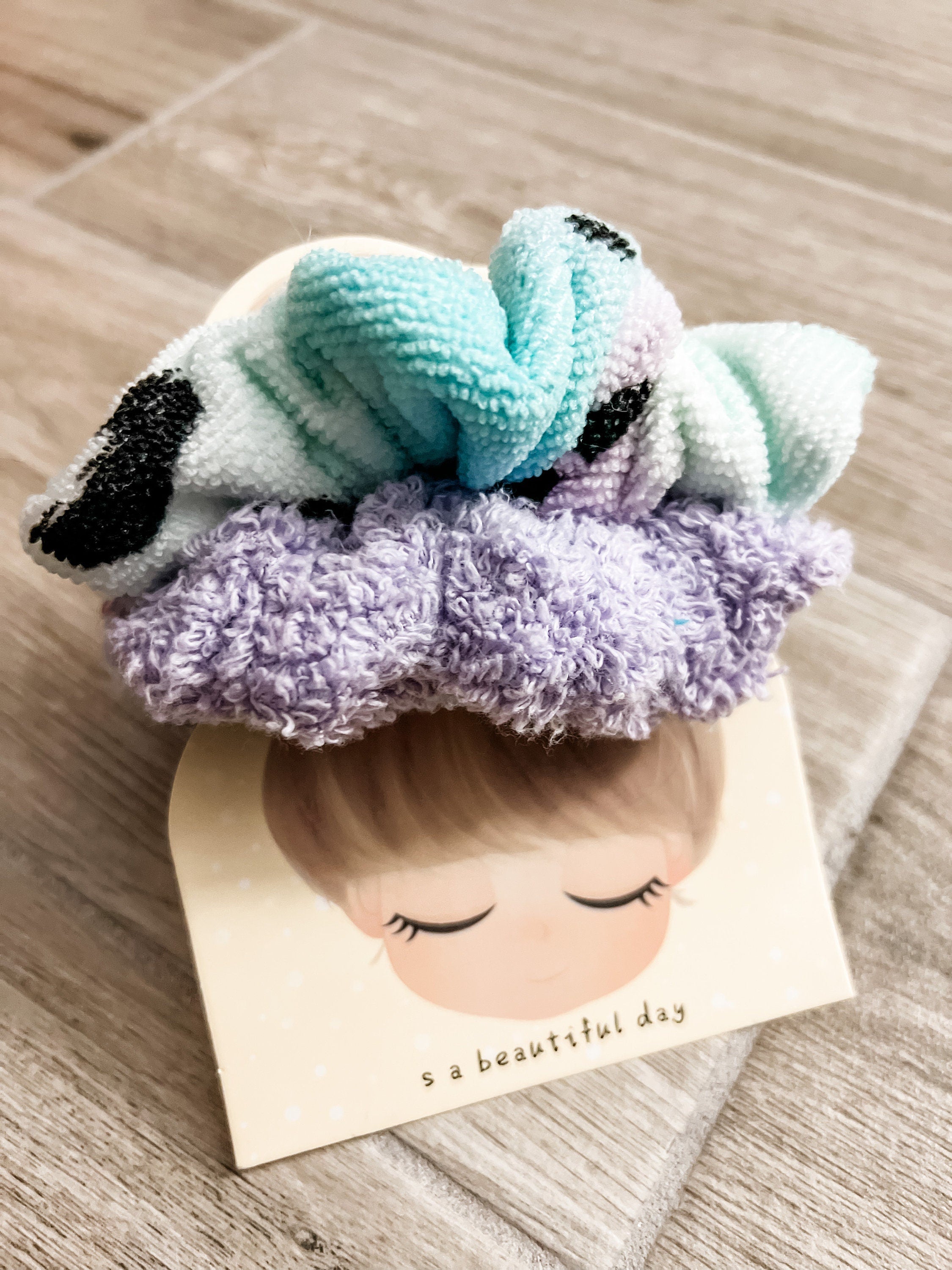 Leopard Pastel 2PC Towel Scrunchie Pack