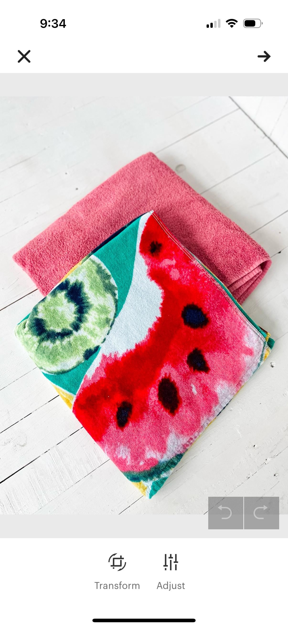 Kiwi Watermelon Towel Pants