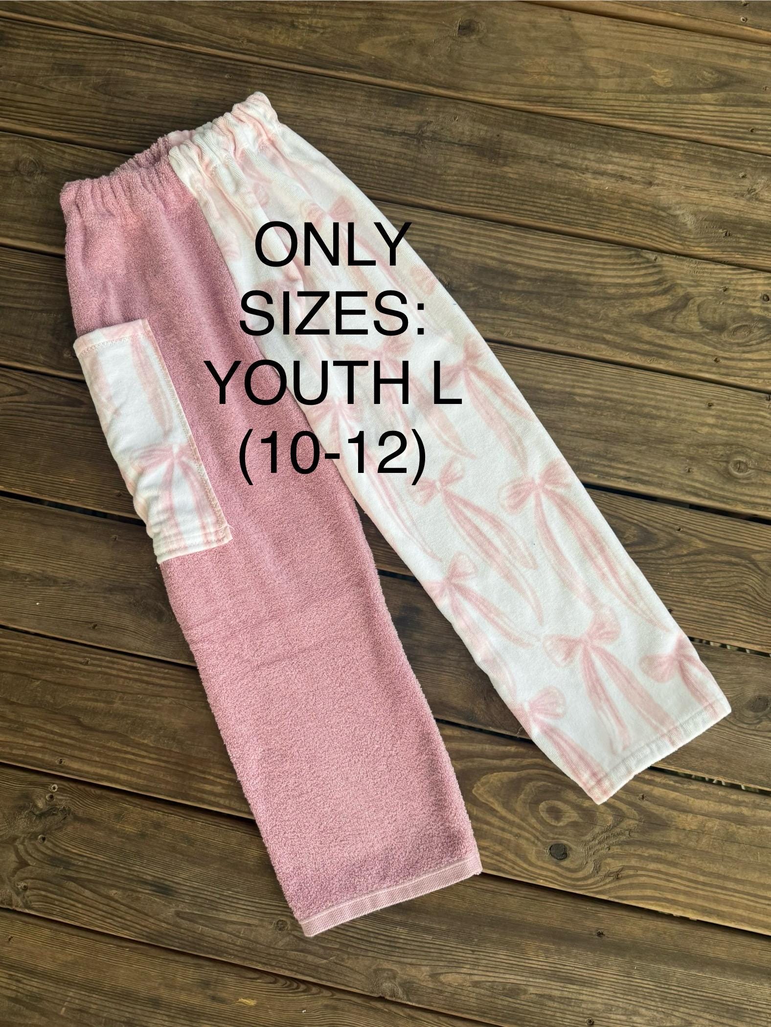 Pink Bows Towel Pants