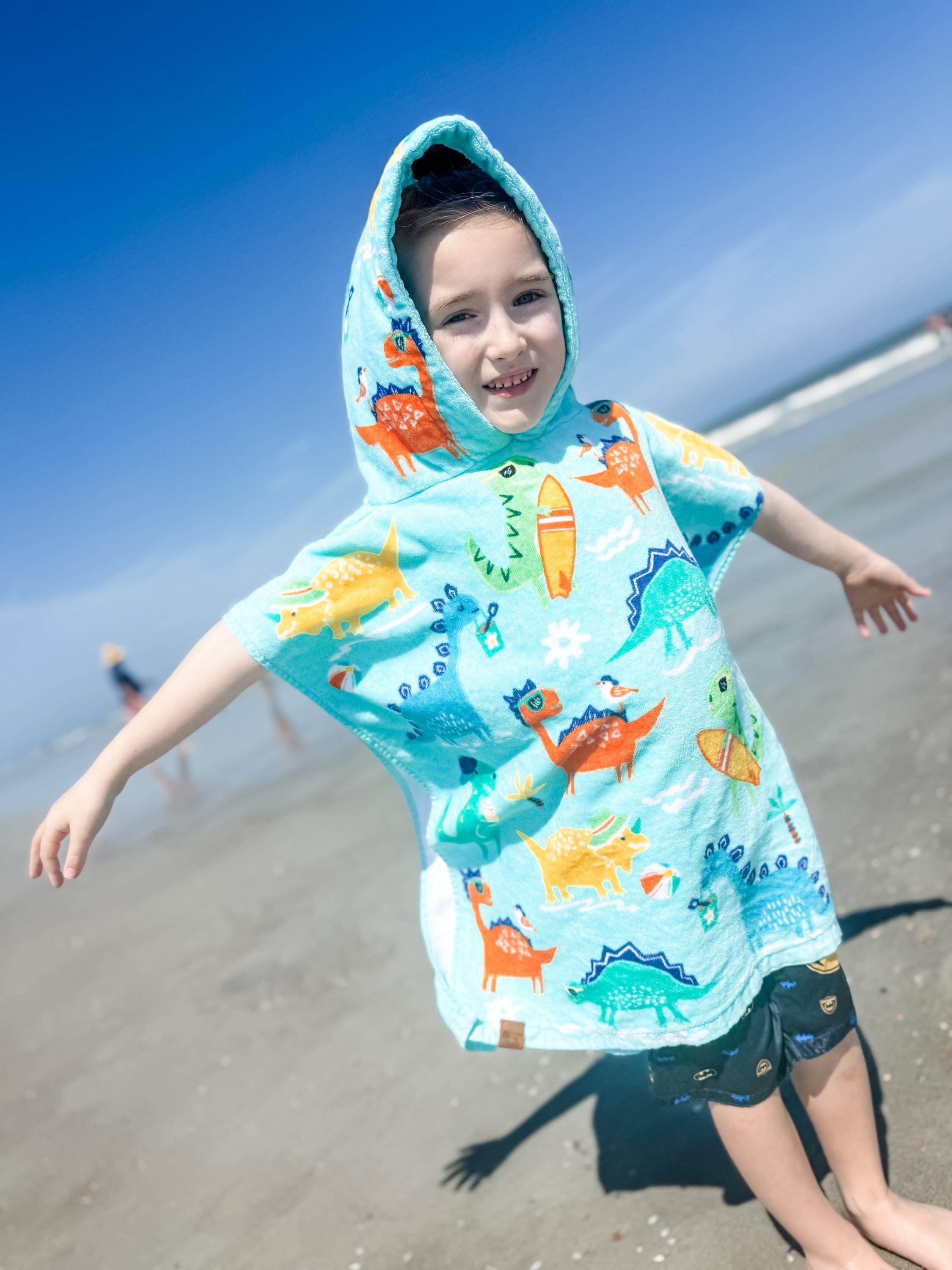 Dino RAWR Towel Poncho