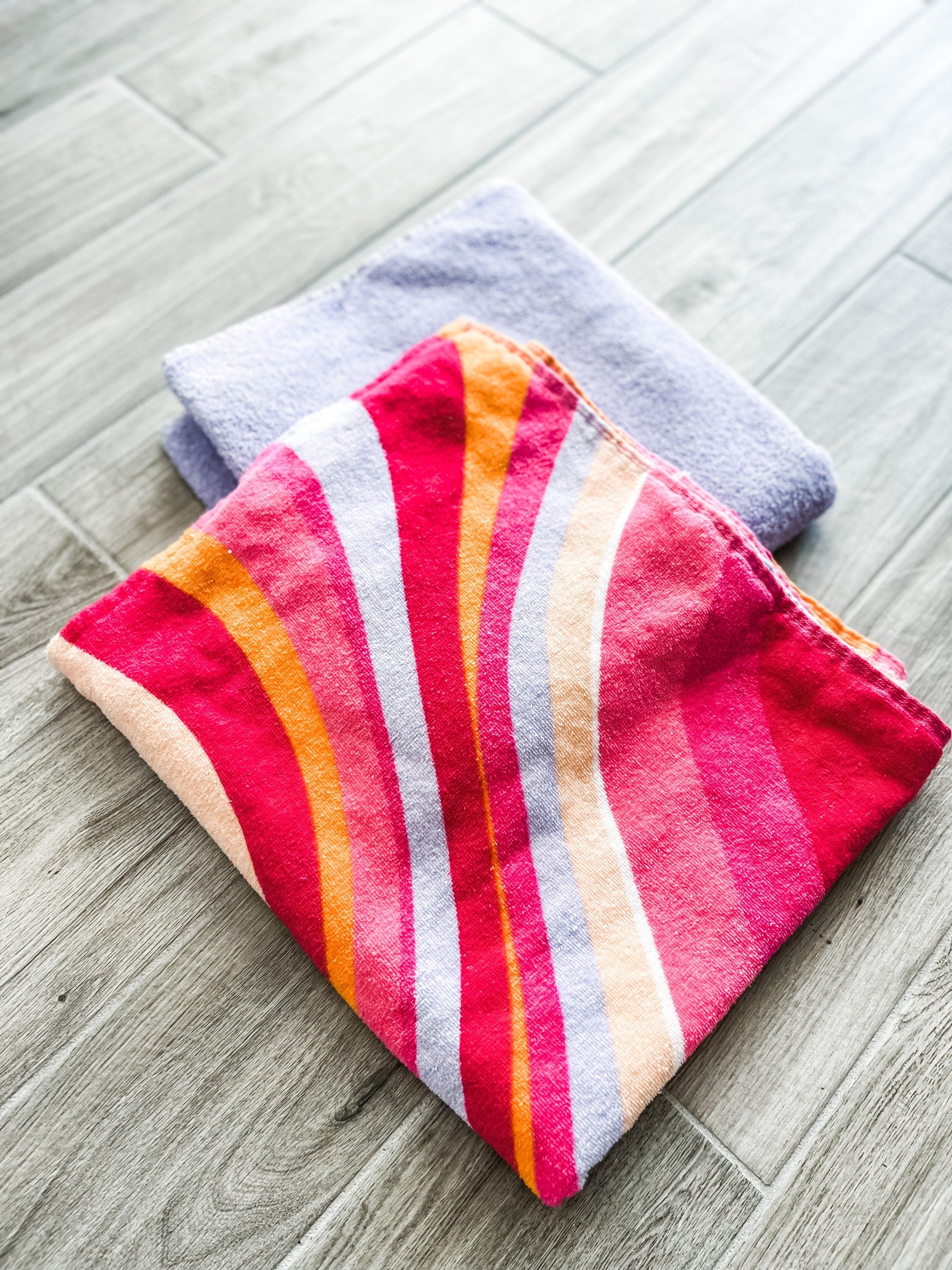 Wavy Shades of Pink Towel Pants