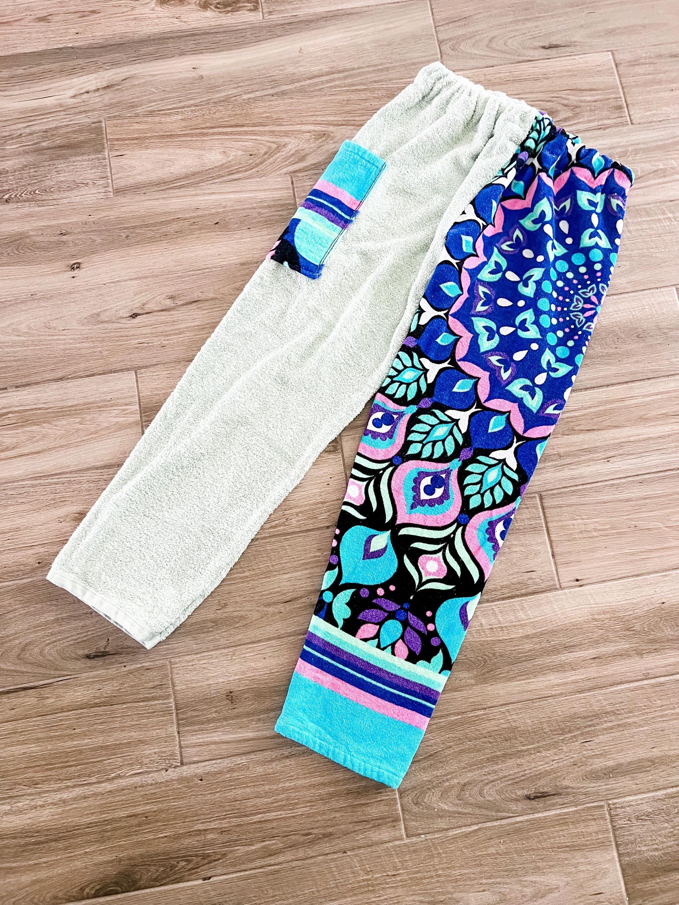 Blue Tone Mandala Towel Pants
