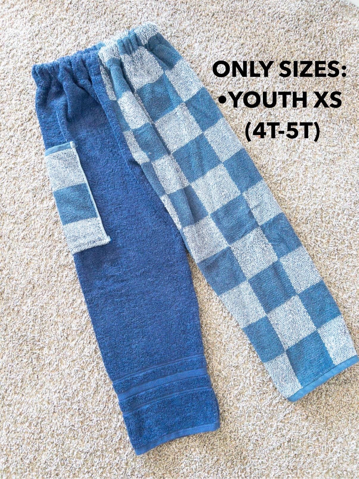 Blue Checkered Towel Pants
