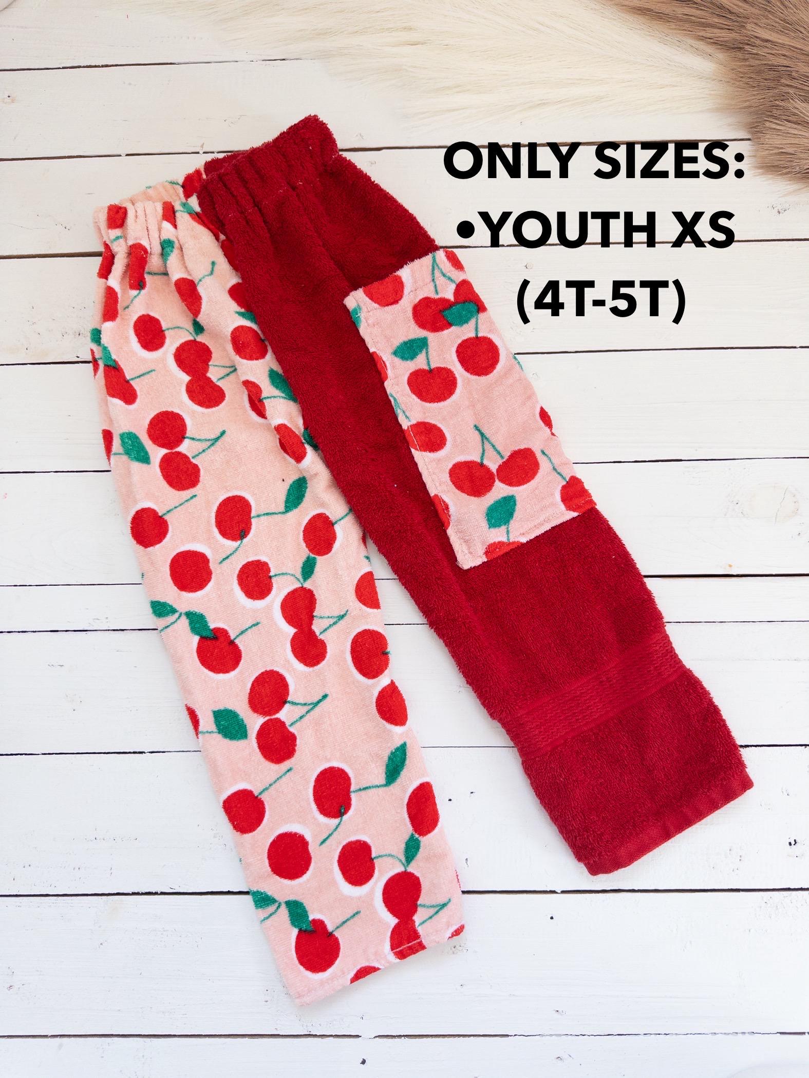 Cheerful Cherry Towel Pants