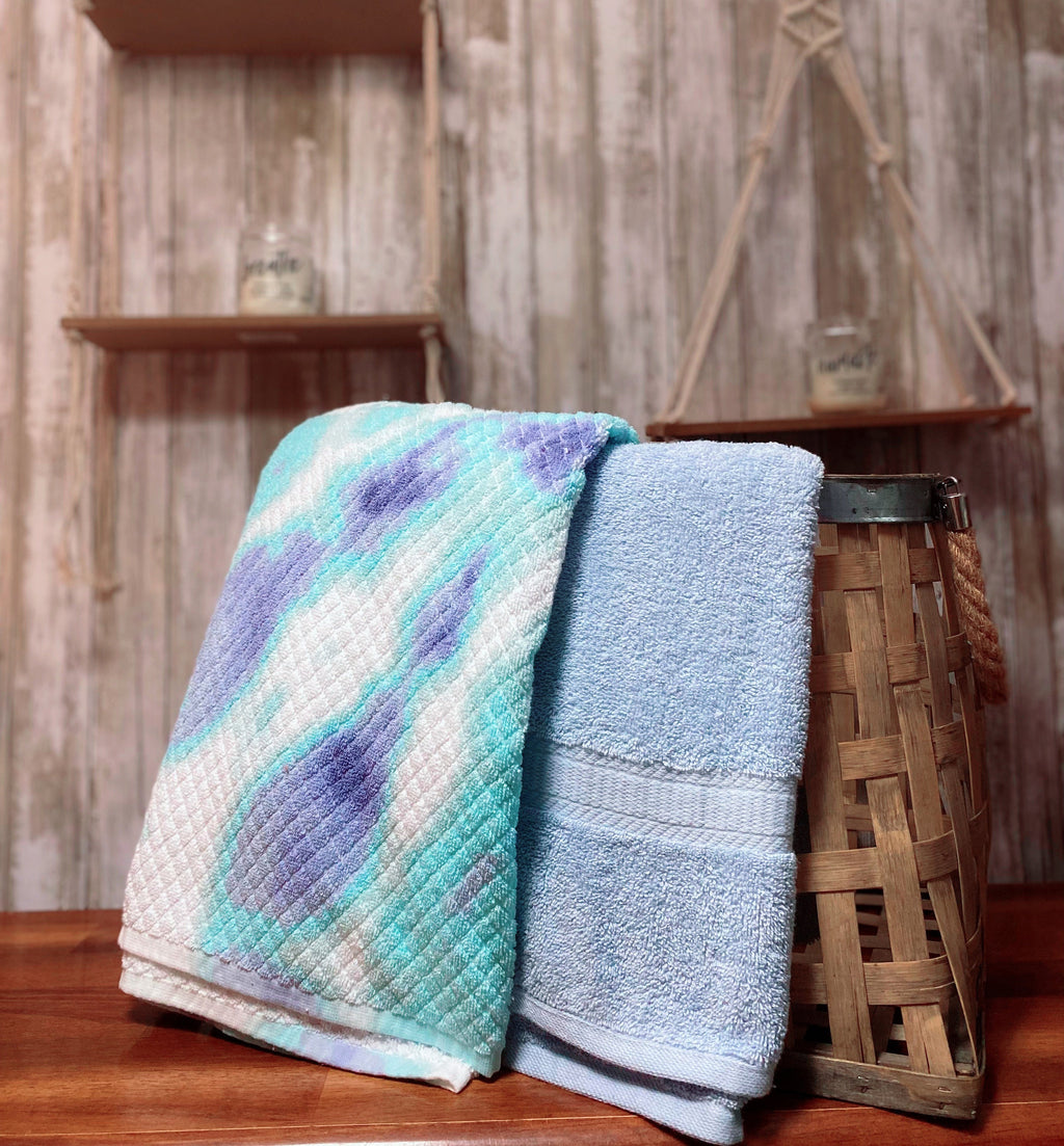 Blue Watermark Towel Pants