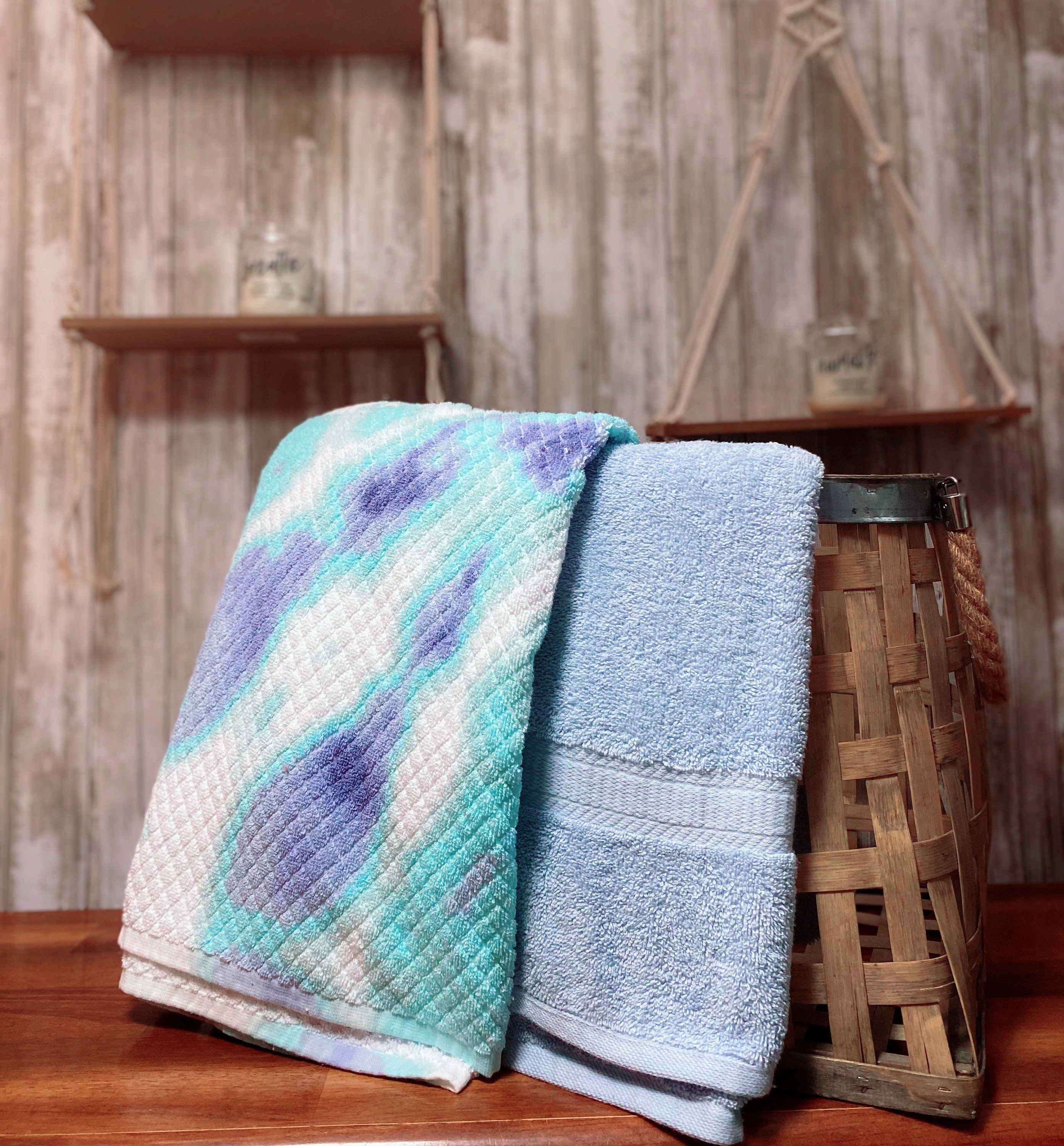 Blue Watermark Towel Pants