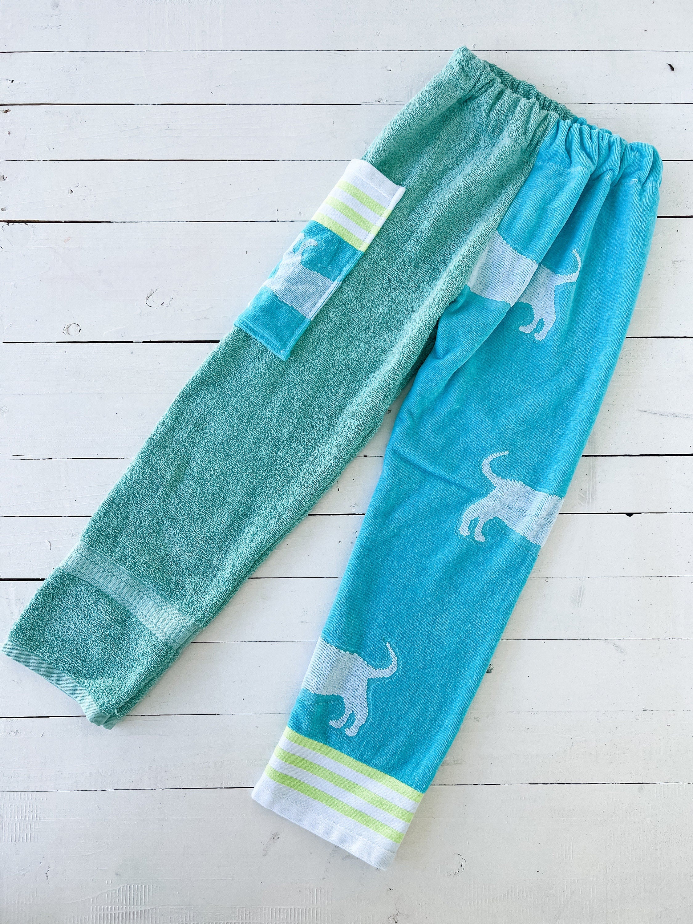 Blue Dachshund Towel Pants