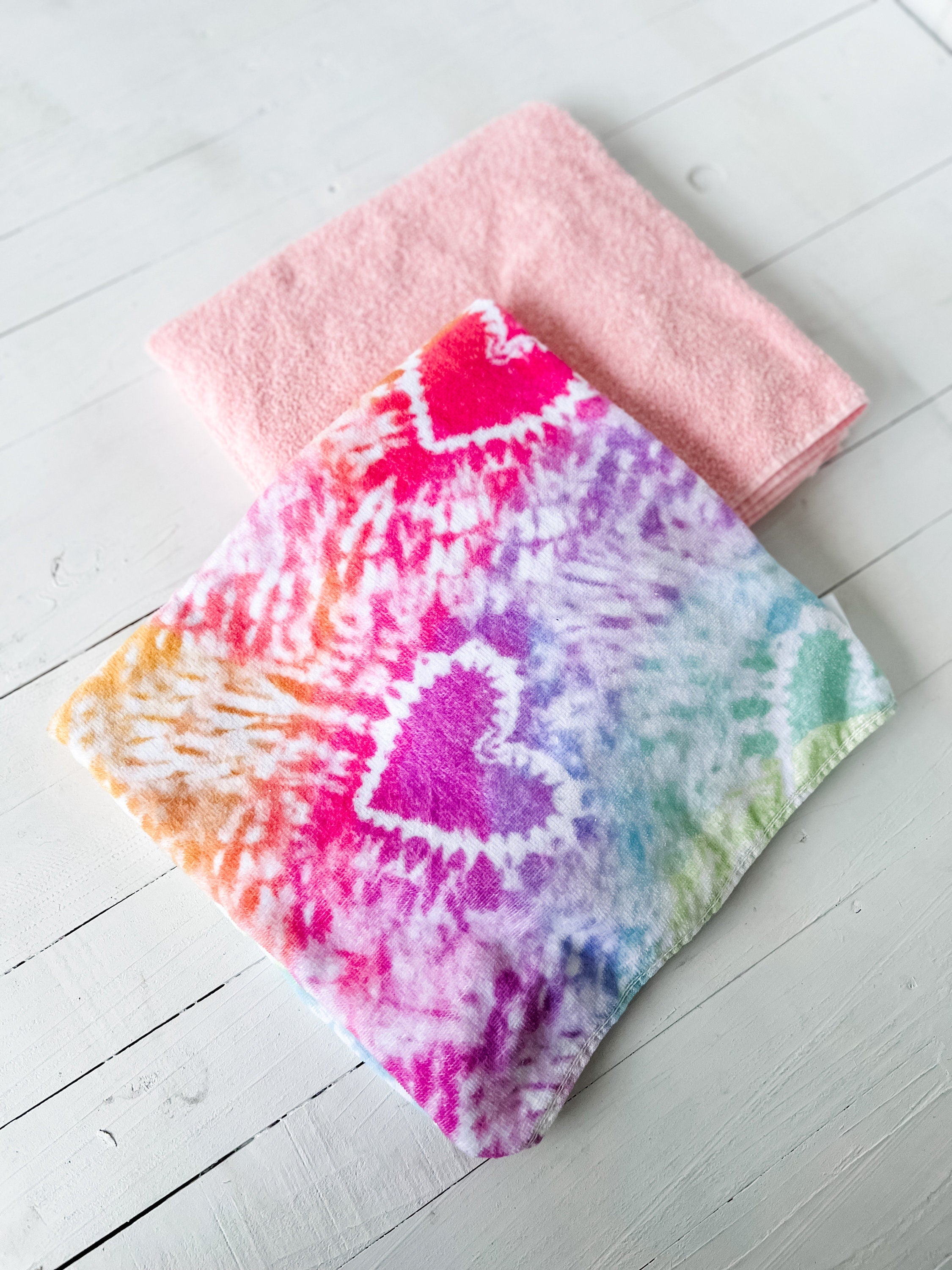 I Heart Tie Dye Towel Pants