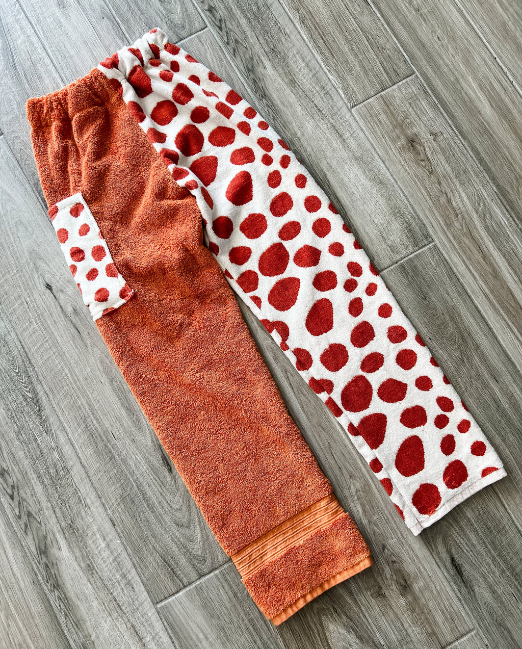 Giraffe Print Towel Pants