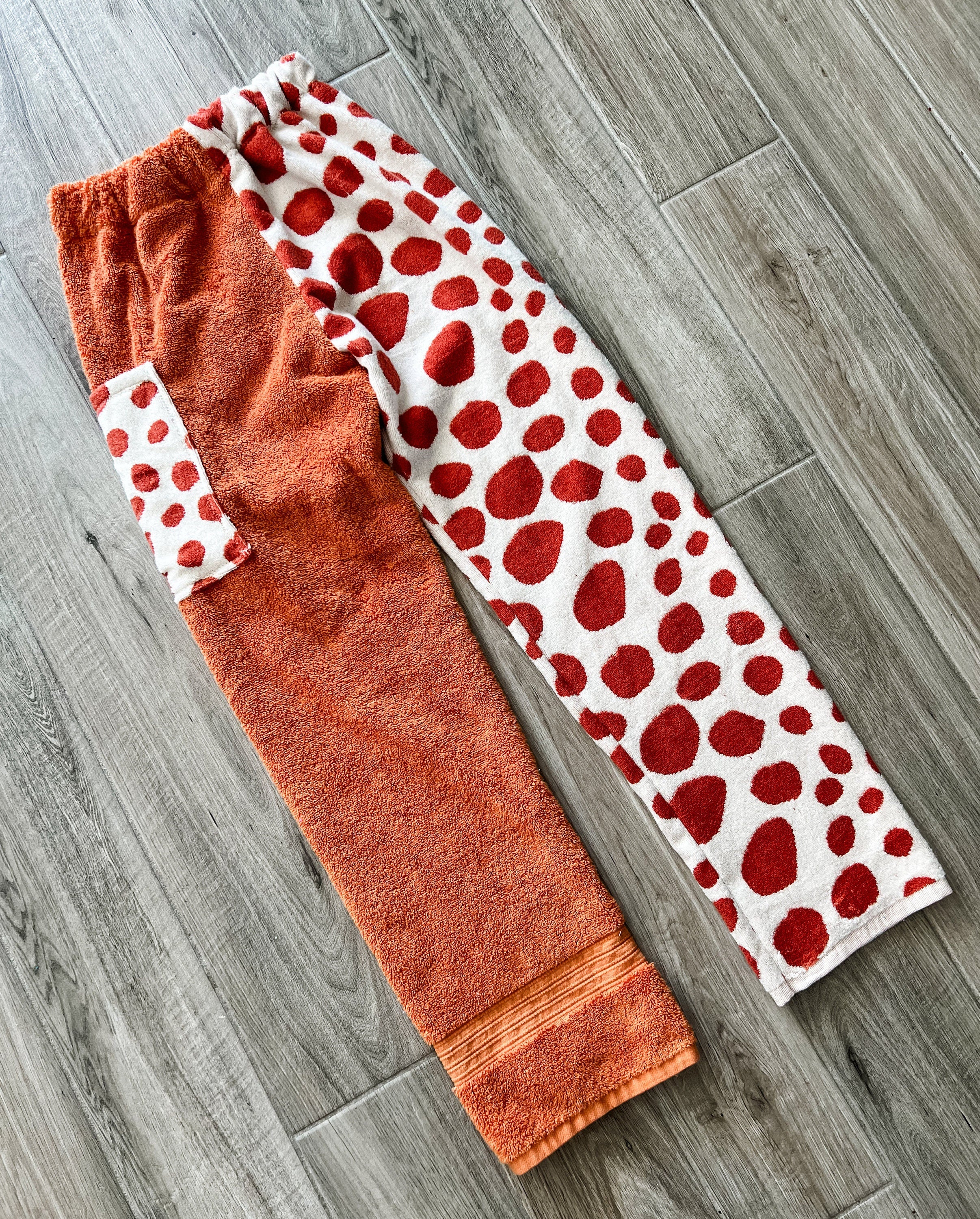 Giraffe Print Towel Pants
