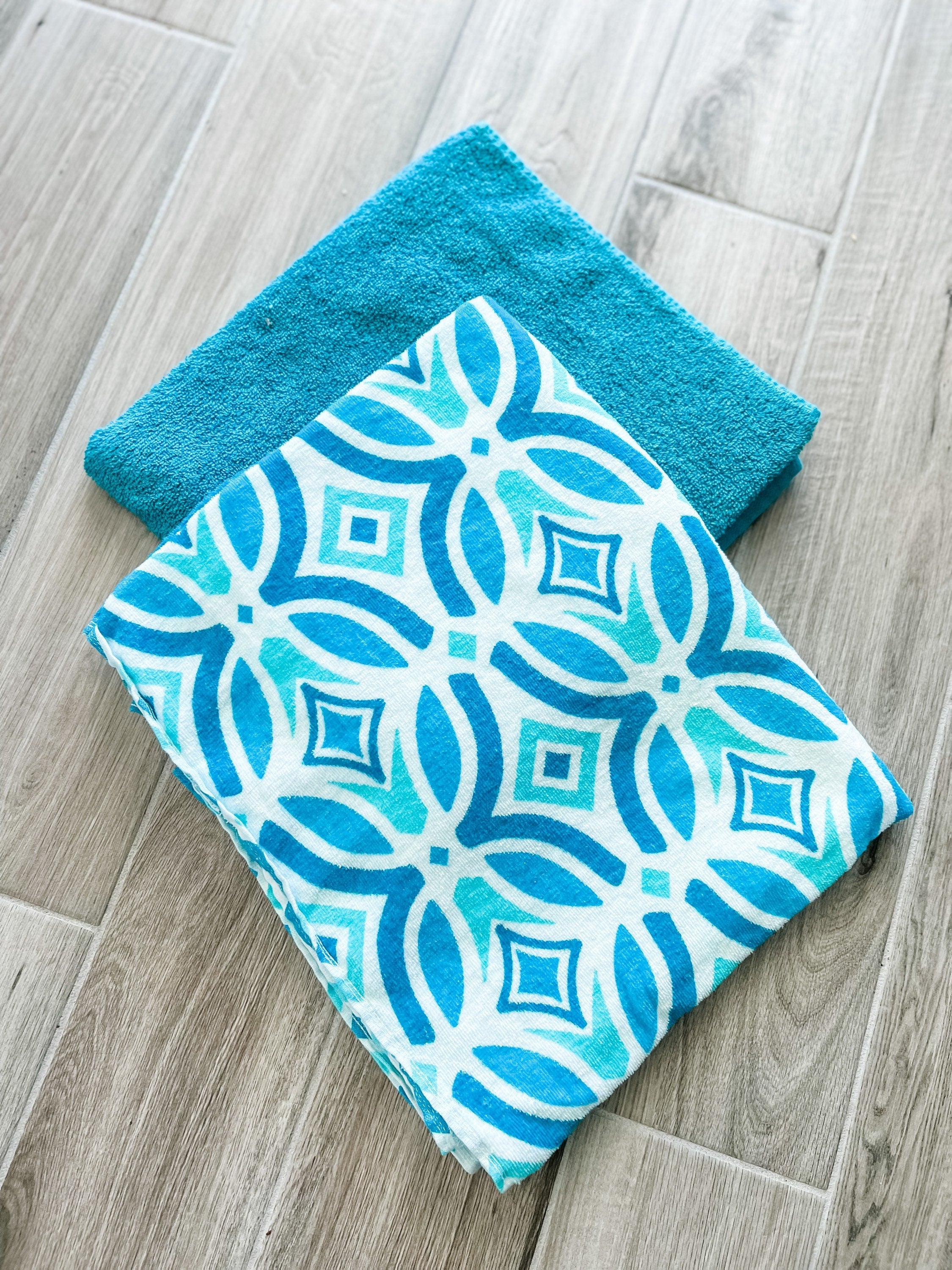Turquoise Vintage Towel Pants