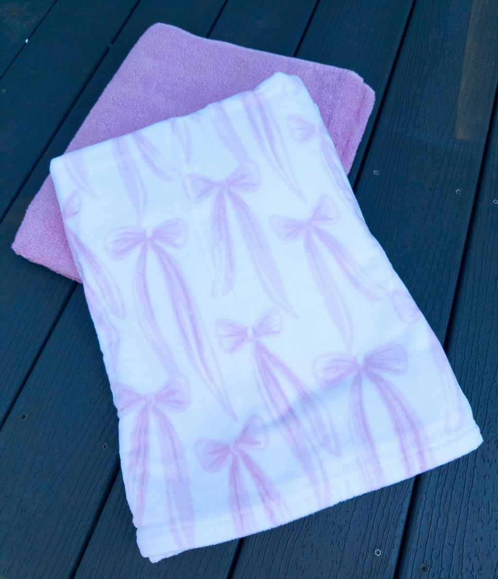Pink Bows Towel Pants