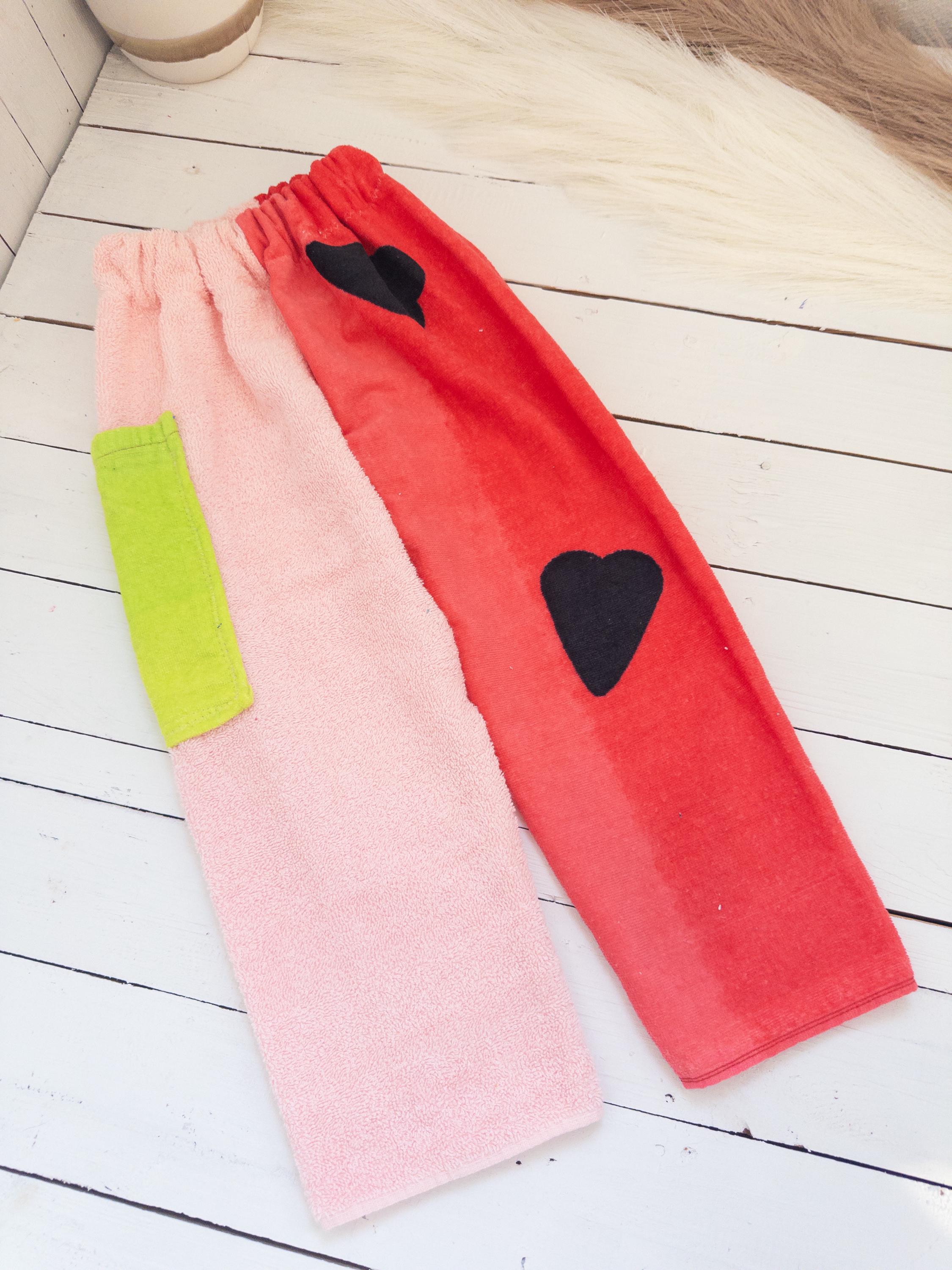 I Heart Watermelon Ombré Towel Pants