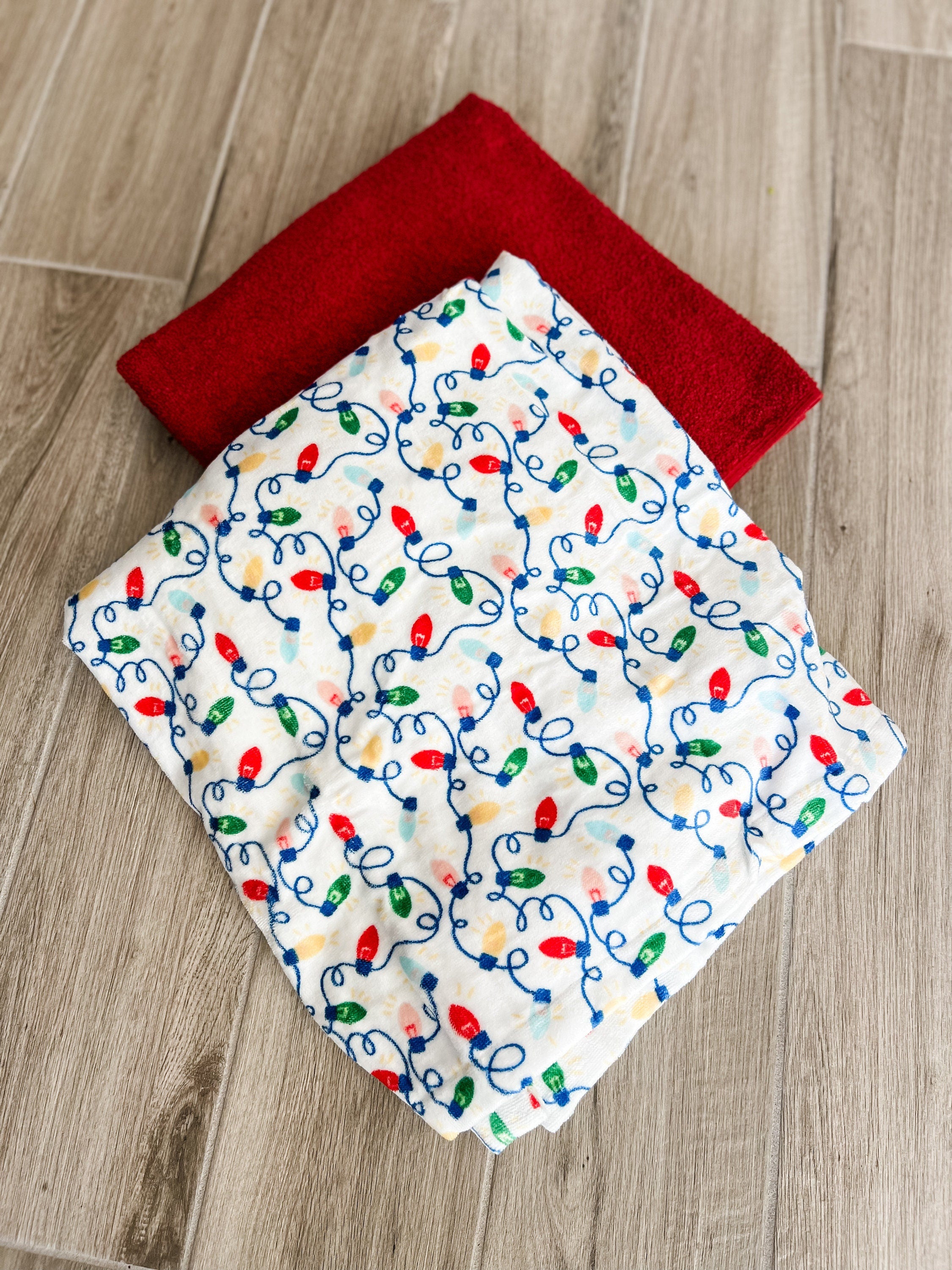 String Lights Holiday Towel Pants