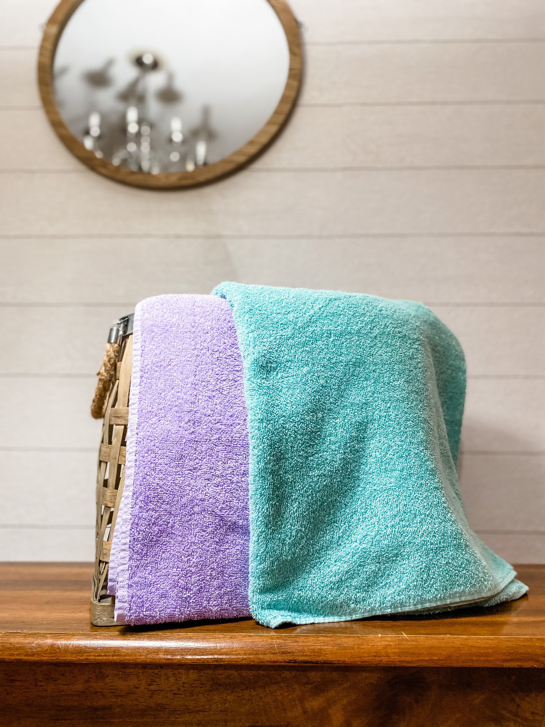 Just Aqua and Purple Towel Pants