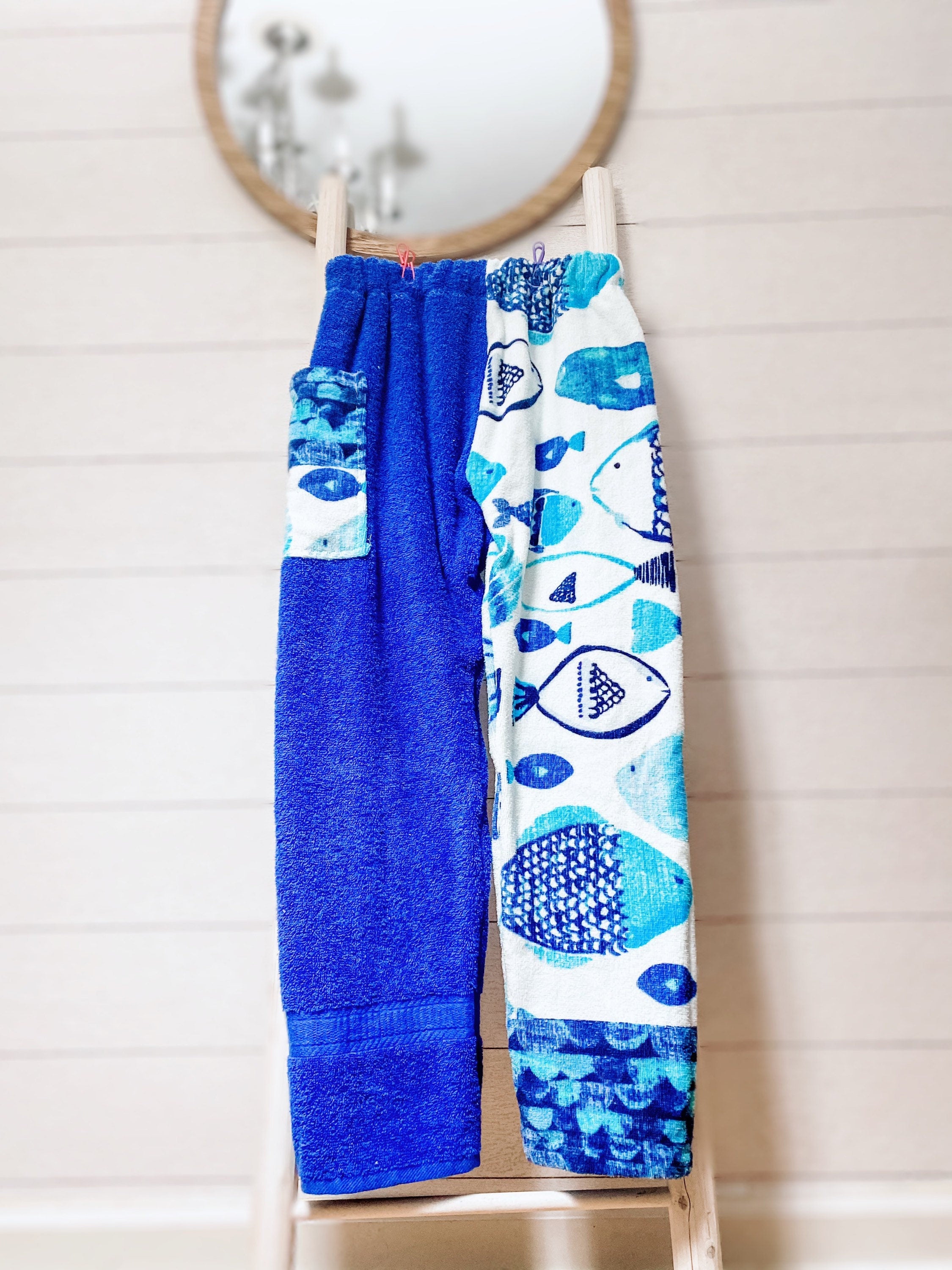 Blue Fish Towel Pants
