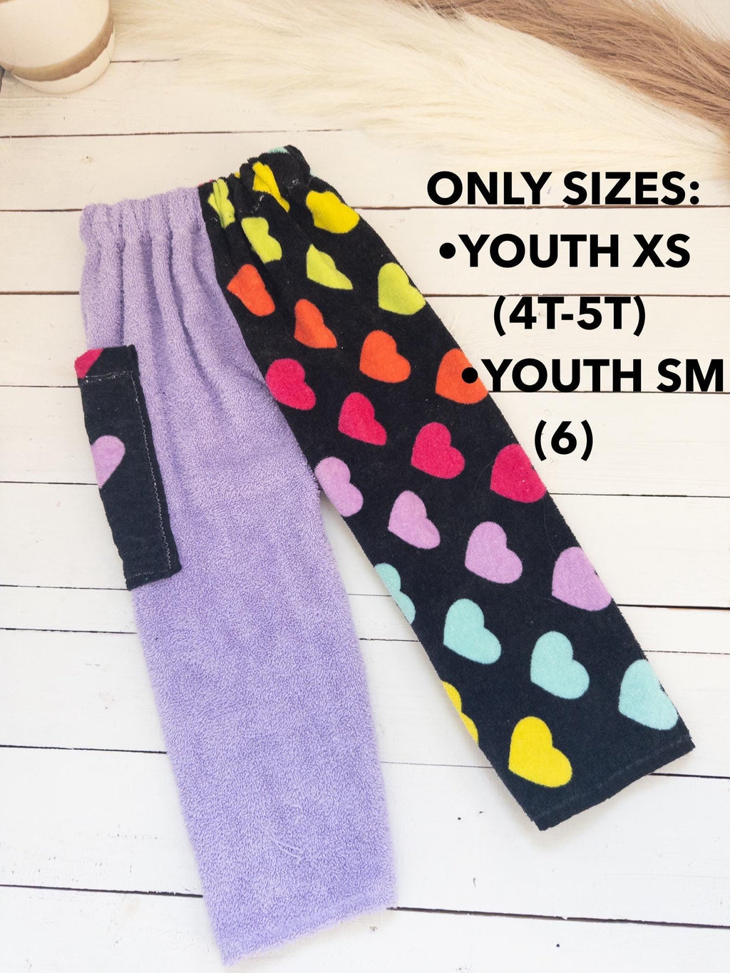 Neon Hearts Towel Pants