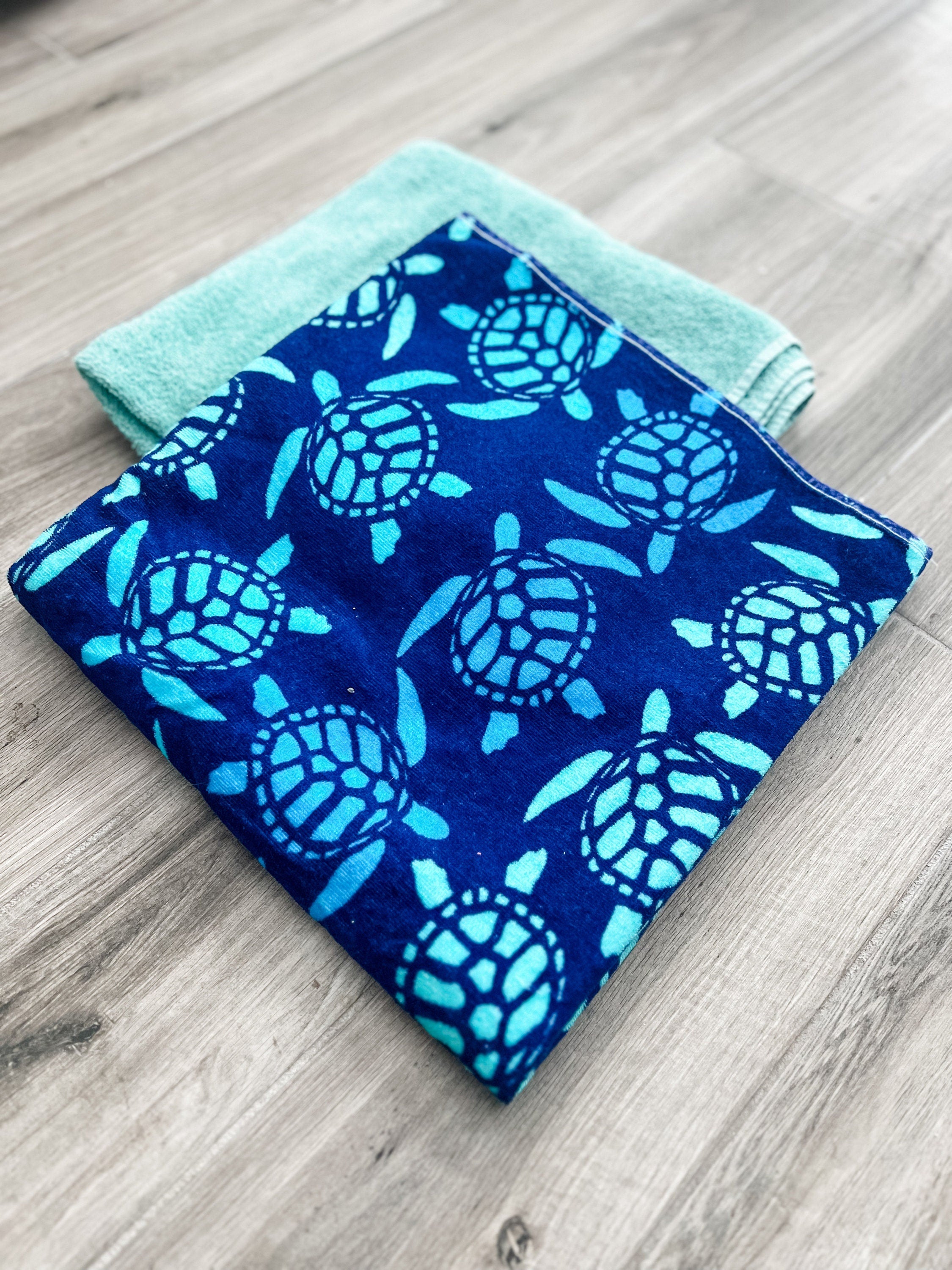 Deep Blue Sea Turtles Towel Pants
