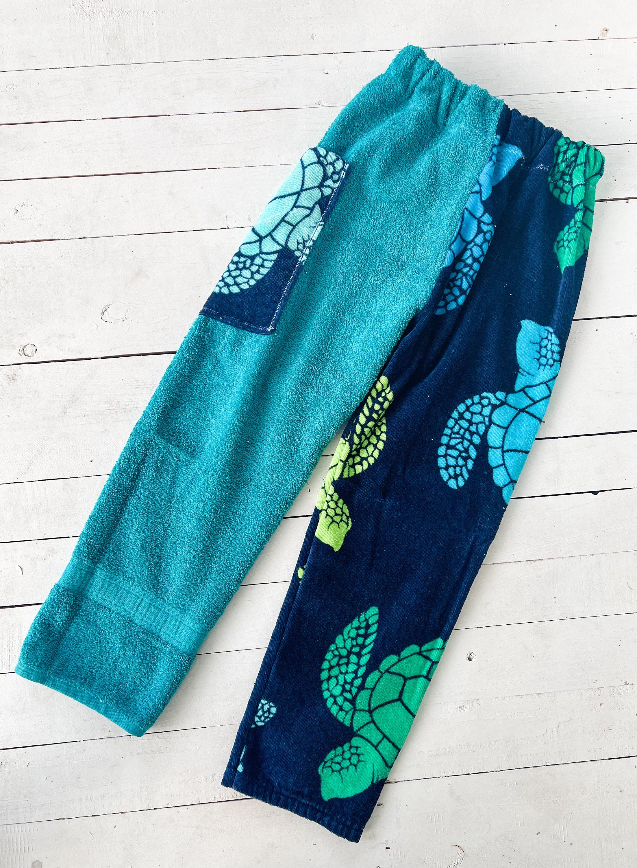 Blue Turtle Towel Pants