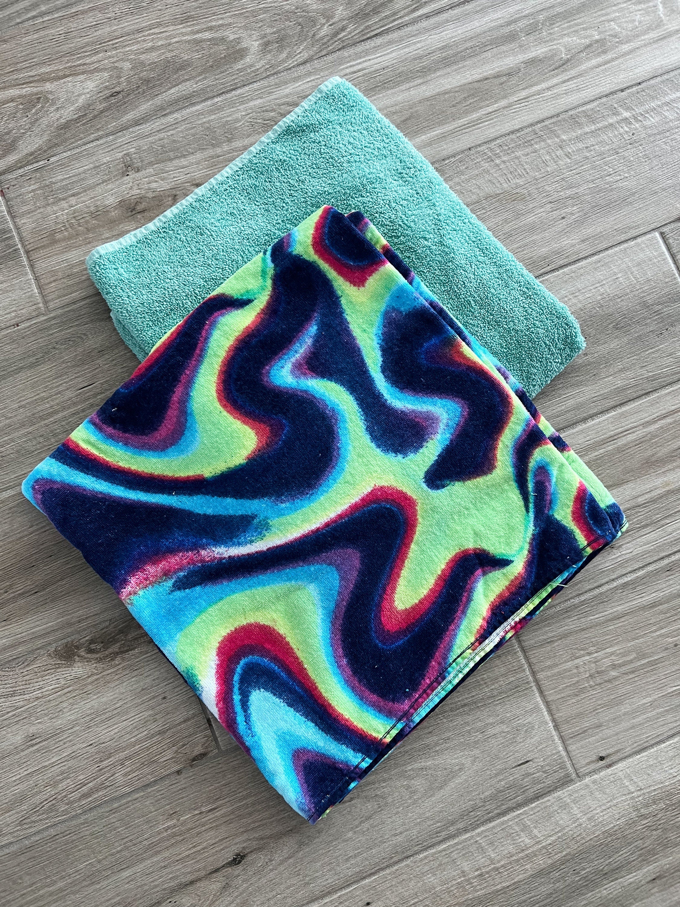 Psychedelic Tie Dye Towel Pants