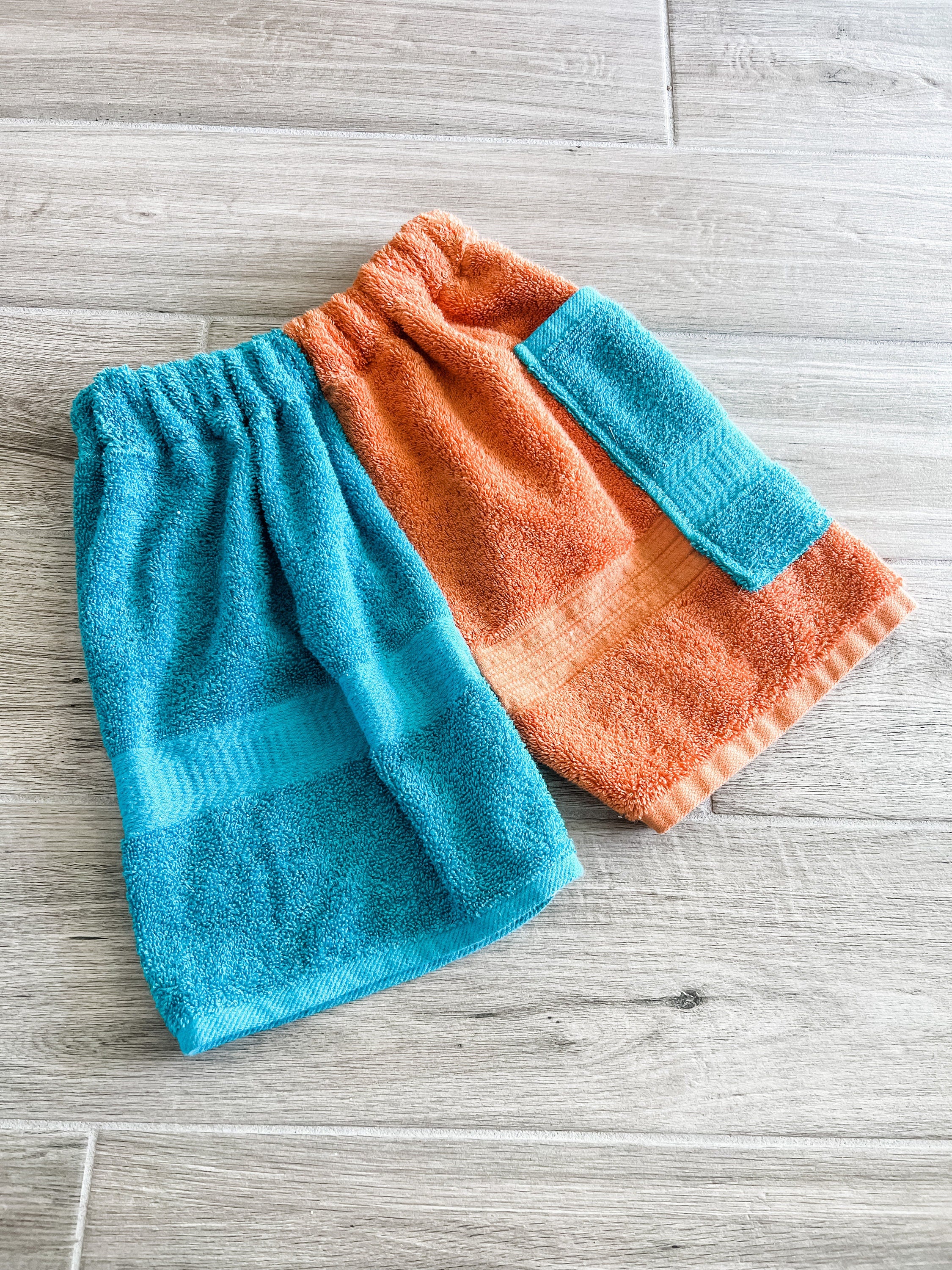 Just Teal & Orange Towel Pants