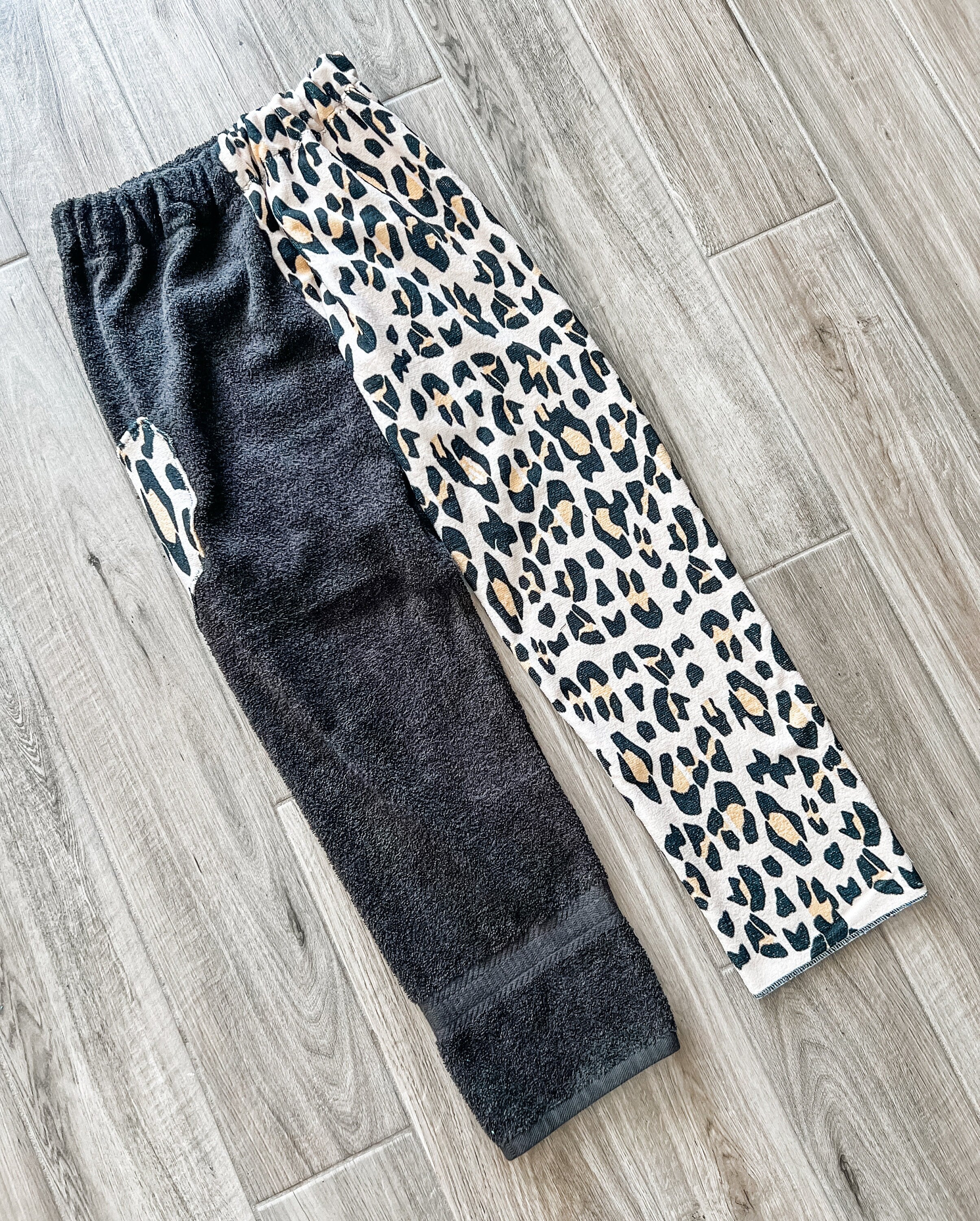 Leopard Microfiber Towel Pants