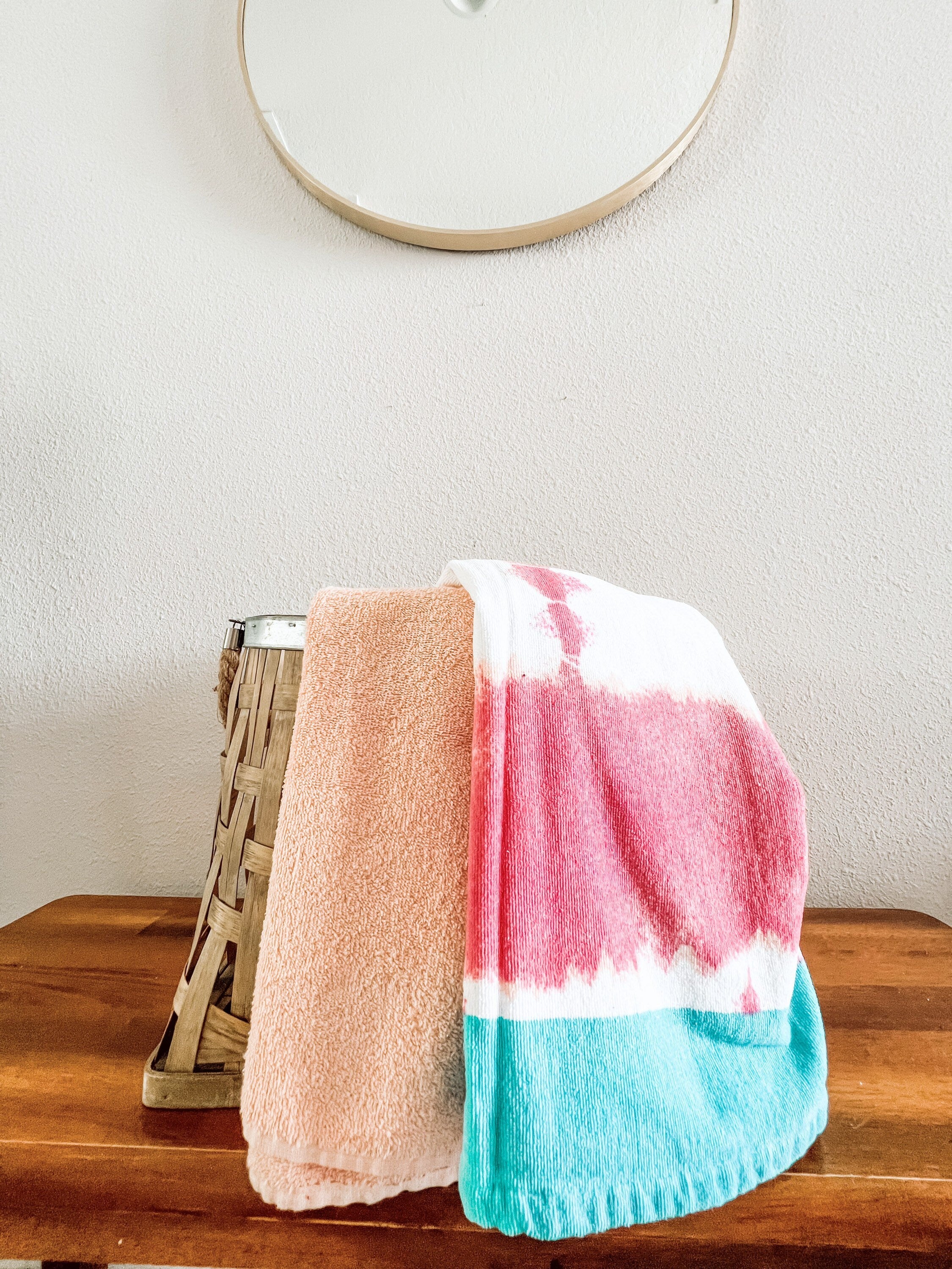 Pink and Blue Stripe Towel Pants