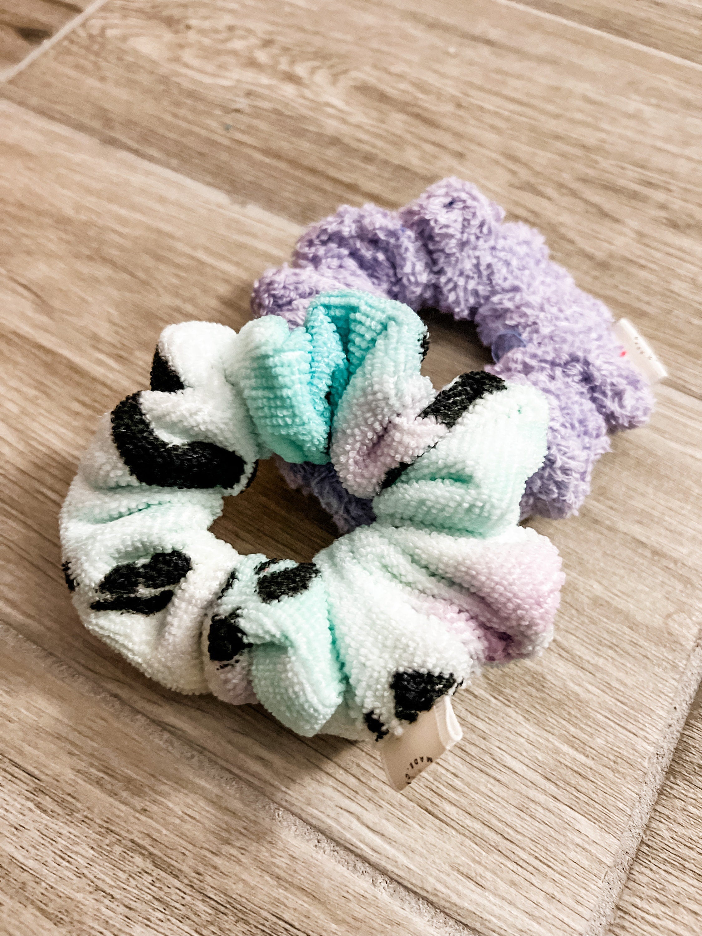 Leopard Pastel 2PC Towel Scrunchie Pack