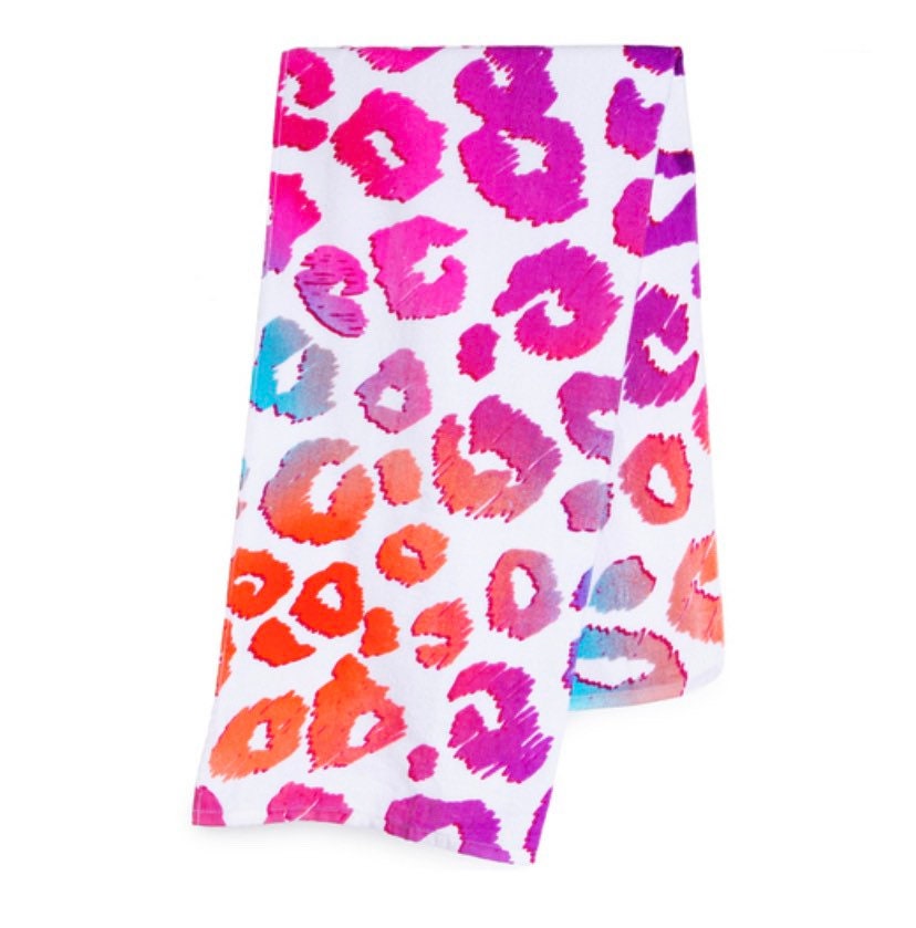 Ombré Leopard Towel Pants