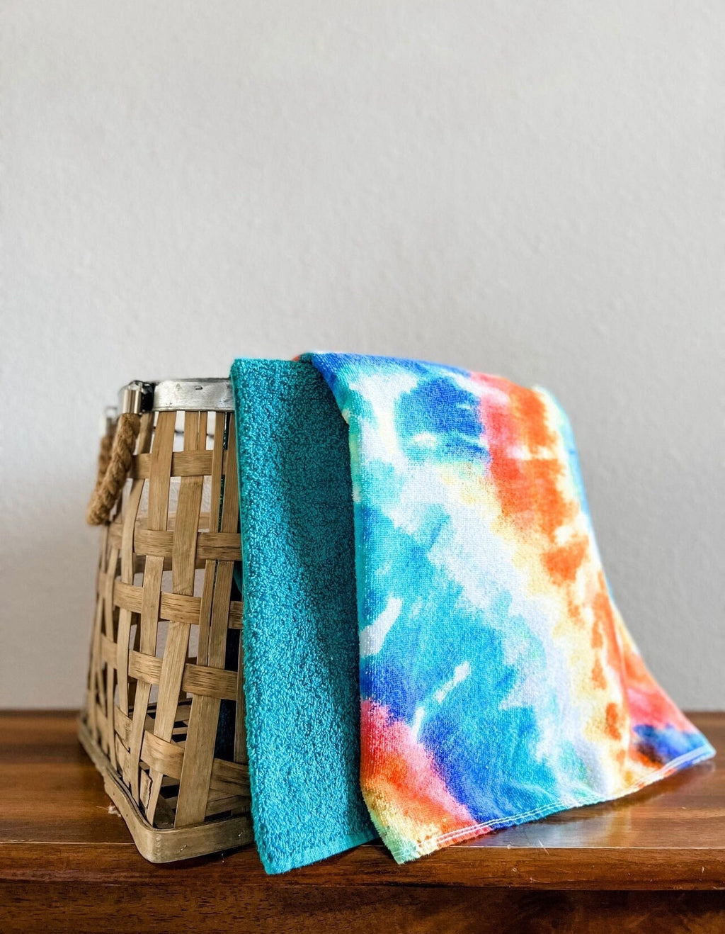 Watercolor Tie Dye Towel Pants