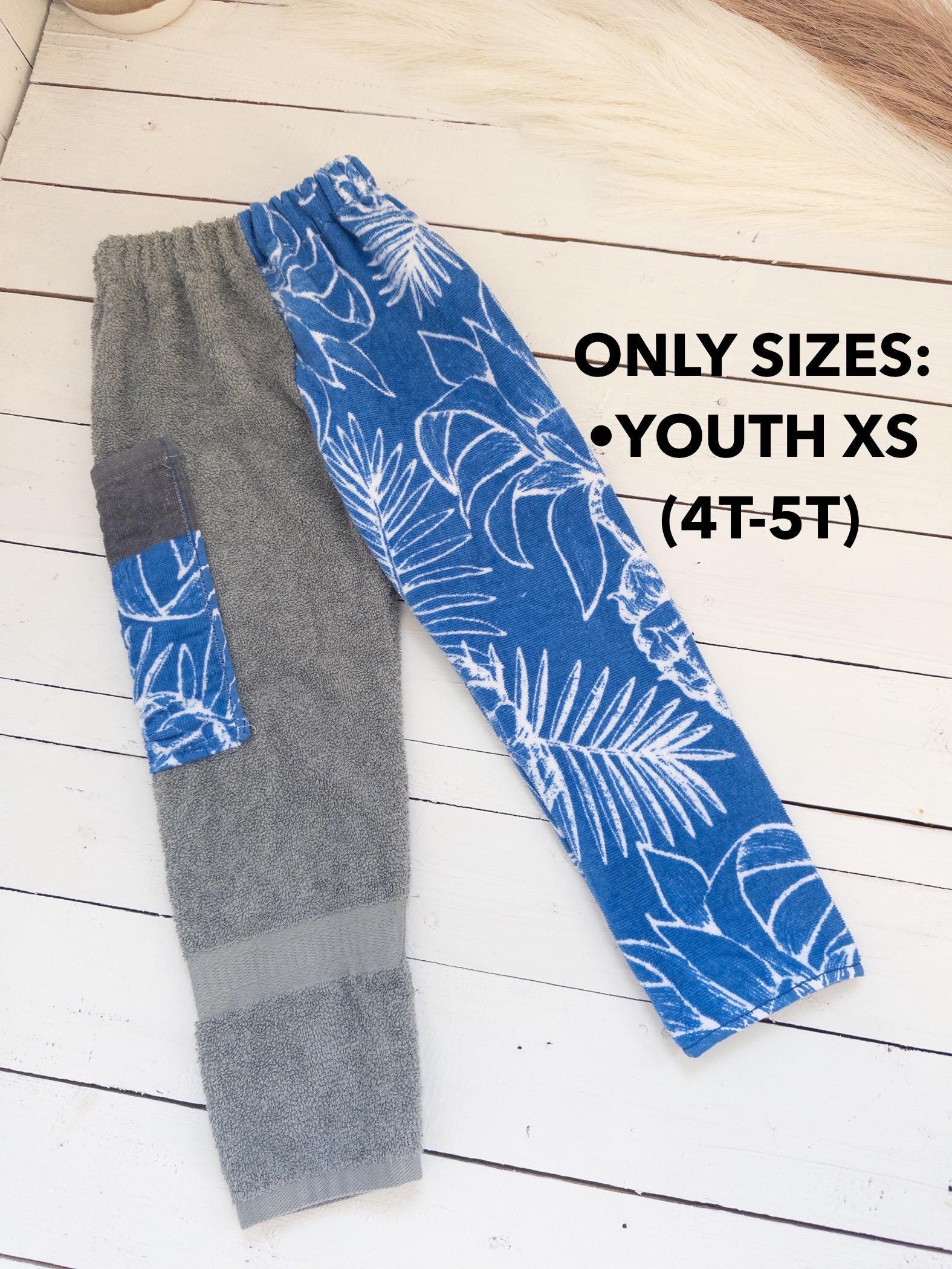 Blue & Grey Pineapple Towel Pants