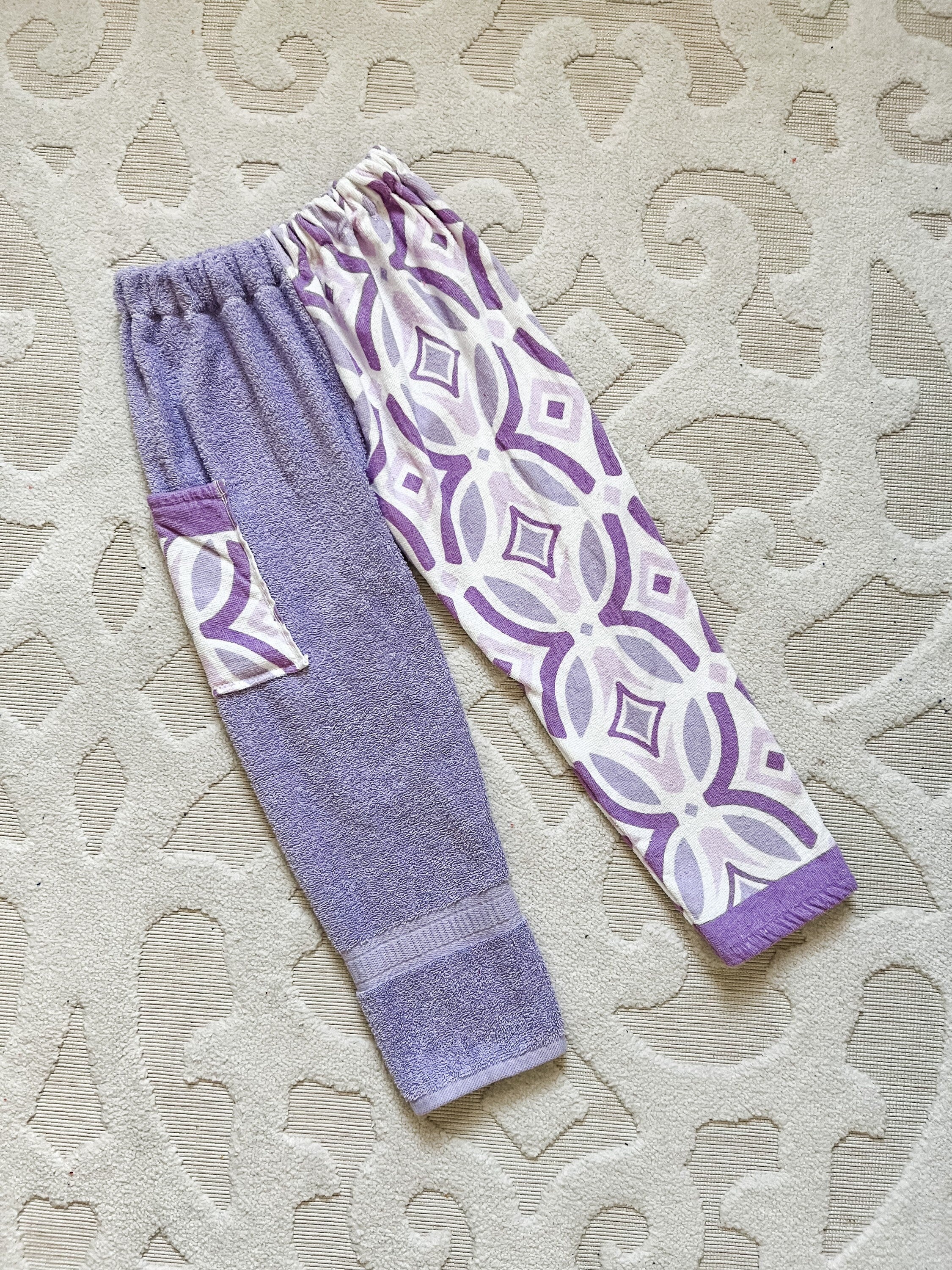 Purple Vintage Towel Pants
