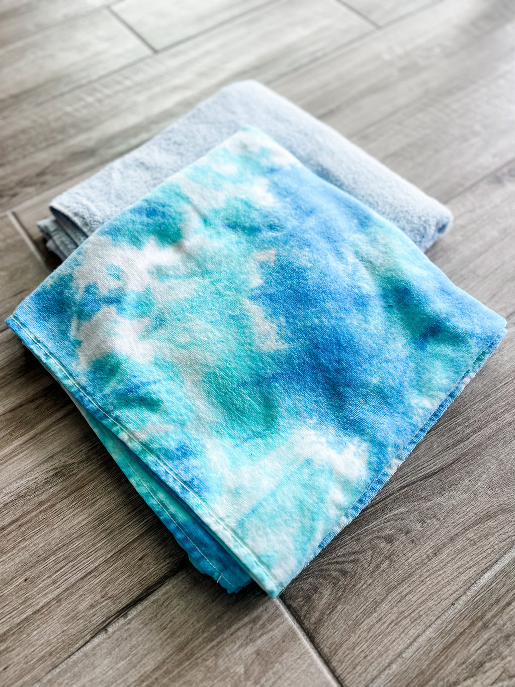Light Blue Tiedye Towel Pants