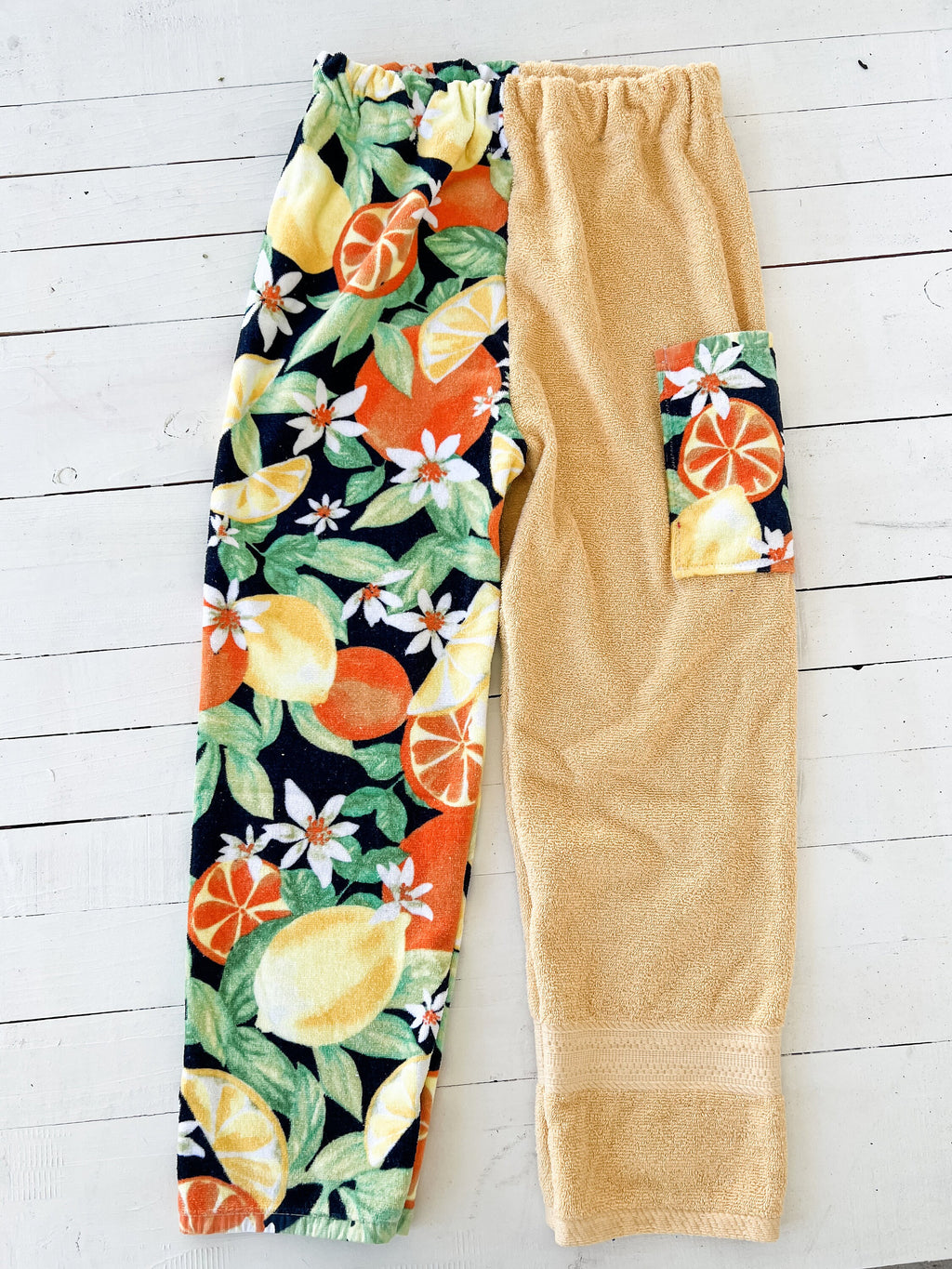 Vintage Citrus Towel Pants