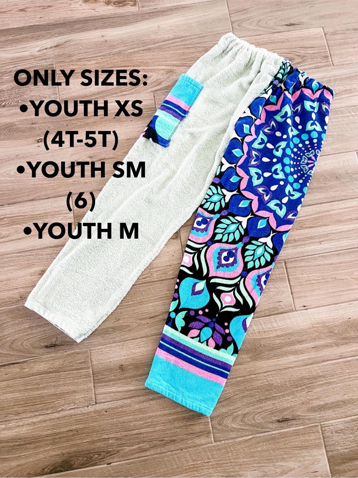 Blue Tone Mandala Towel Pants